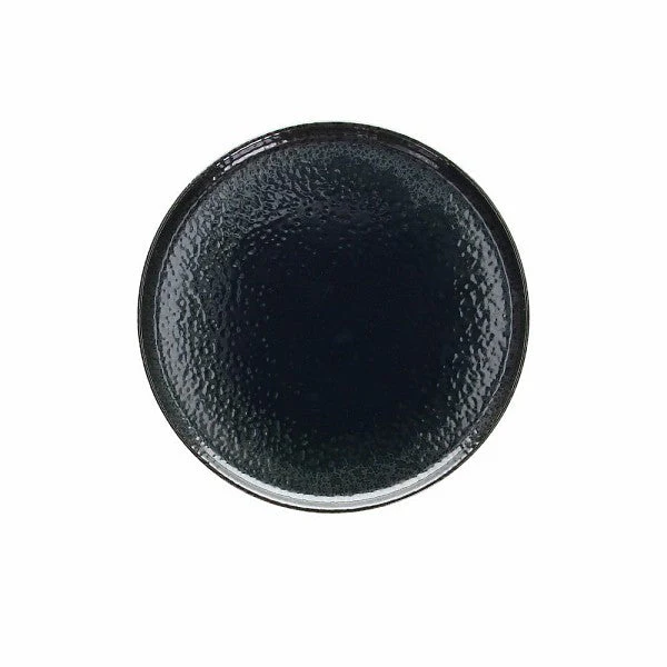 Dessert Plate Cm 22 Blue Lagoon Stoneware Blue - Inhomebuy