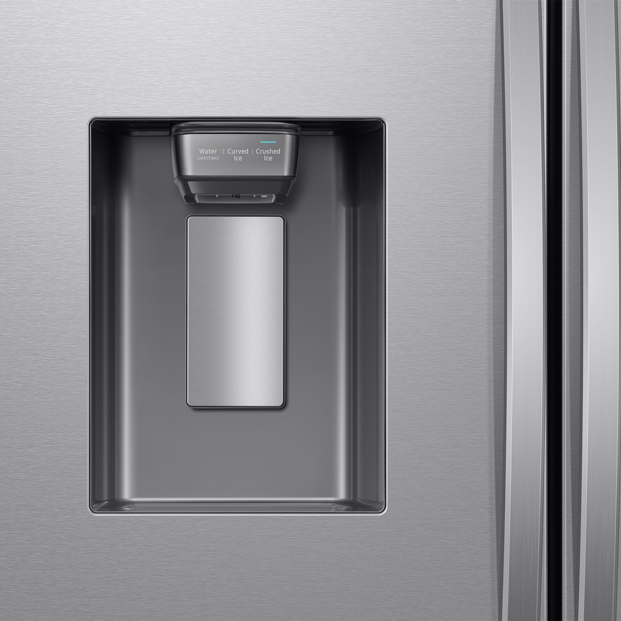 Samsung 25 cu. ft. Fingerprint Resistant Stainless Steel Counter Depth French Door Refrigerator - RF26CG7400SRAA - Inhomebuy