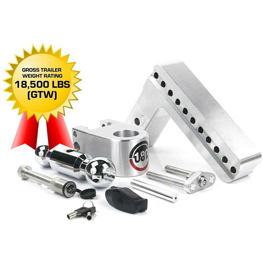 Weigh Safe Turnover Ball 6 Drop Hitch with 2.5 Shank - Inhomebuy