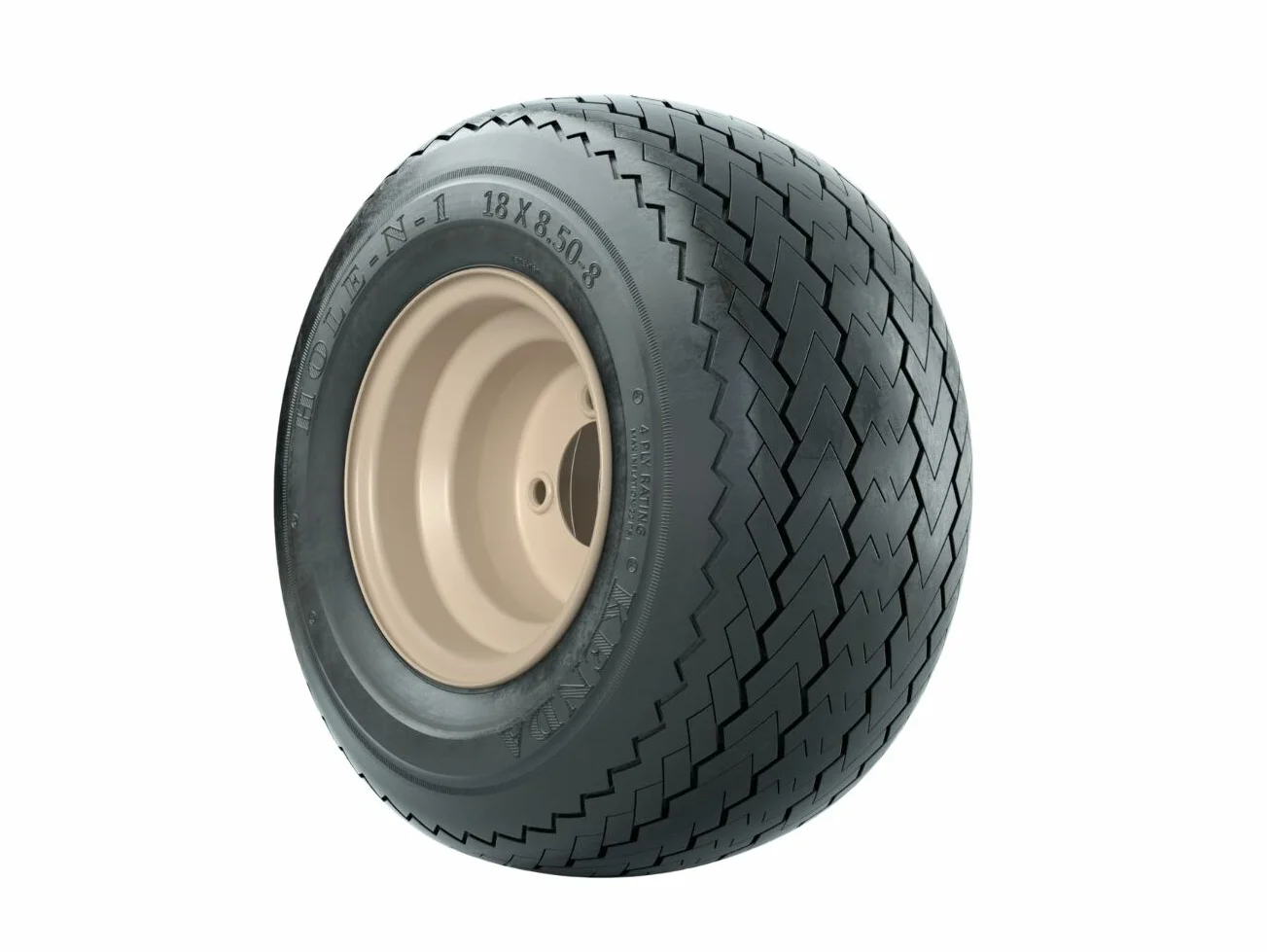 GTW 8 inch Beige Steel Wheel on 18x8.5-8 (18