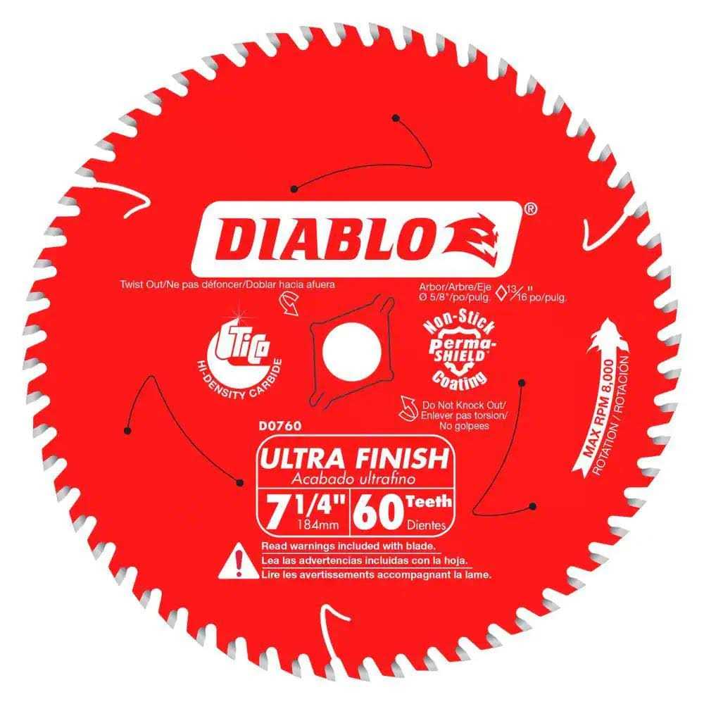 Diablo 7-1/4 in. 24 Tooth Framing Saw Blade D0724X - Inhomebuy