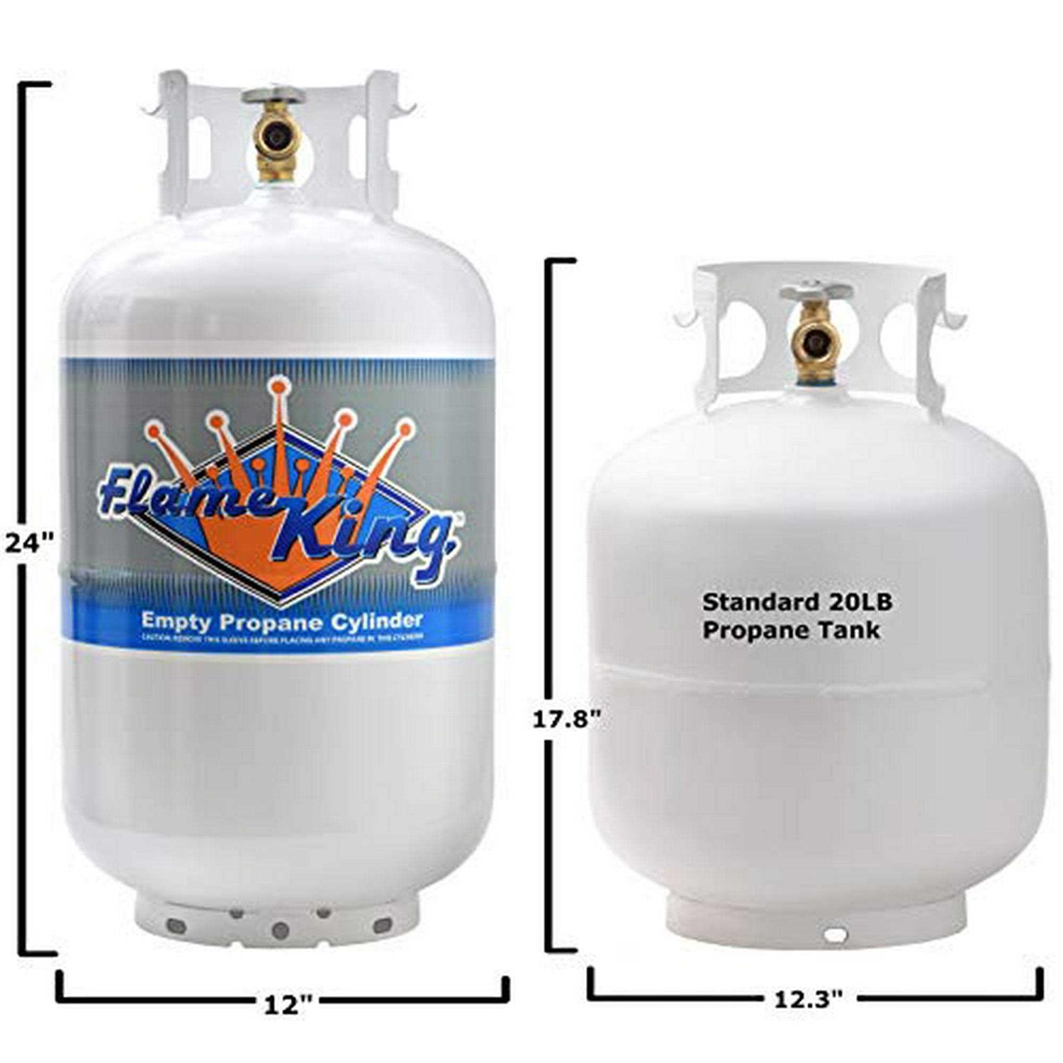 Flame King 30 lb Propane Cylinder - Inhomebuy