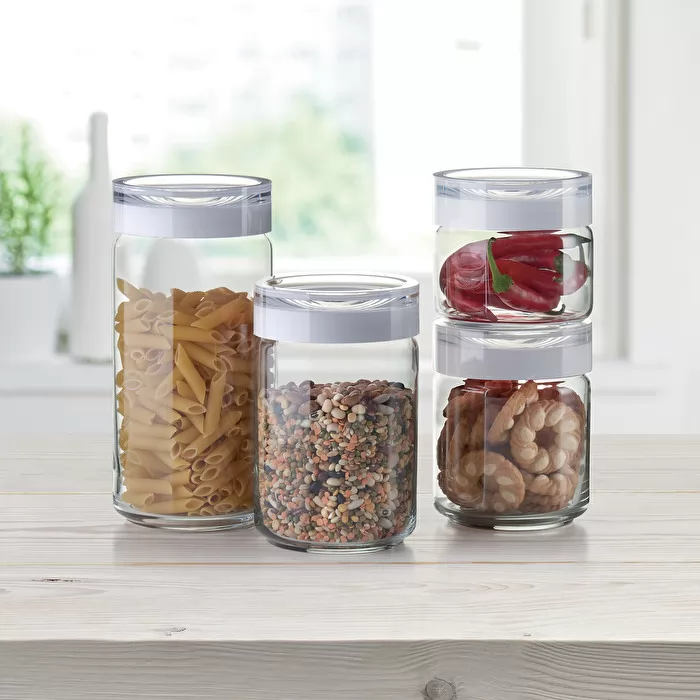 Storage Jar XL 1500cc Clear - Inhomebuy