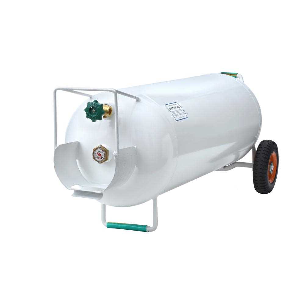 Flame King 100 lb Steel Propane Tank Cylinder POL Valve - Inhomebuy
