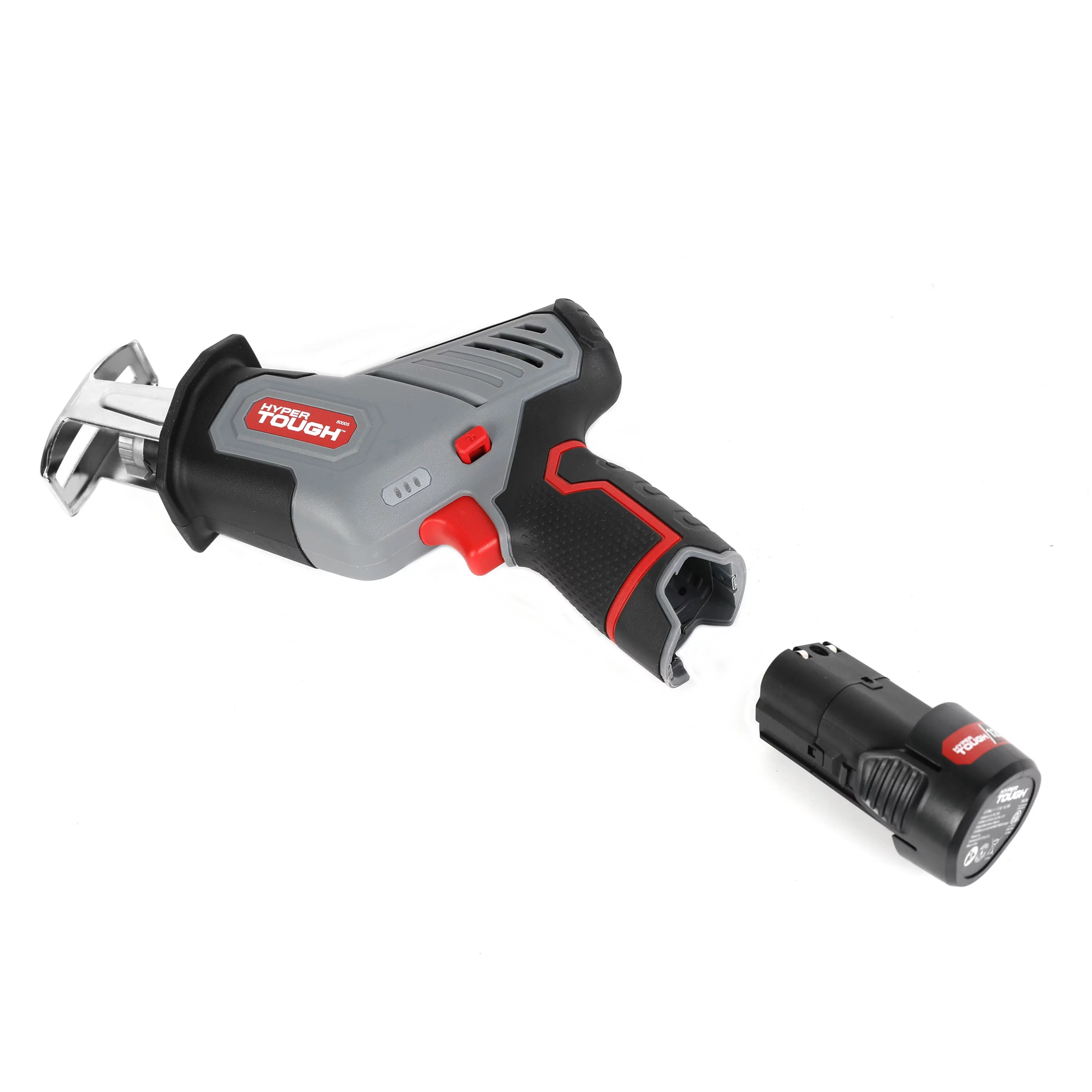 Hyper Tough 12V Max Lithium-Ion Compact Reciprocating Saw with 1.5Ah Battery and Charger, 80005 - Inhomebuy