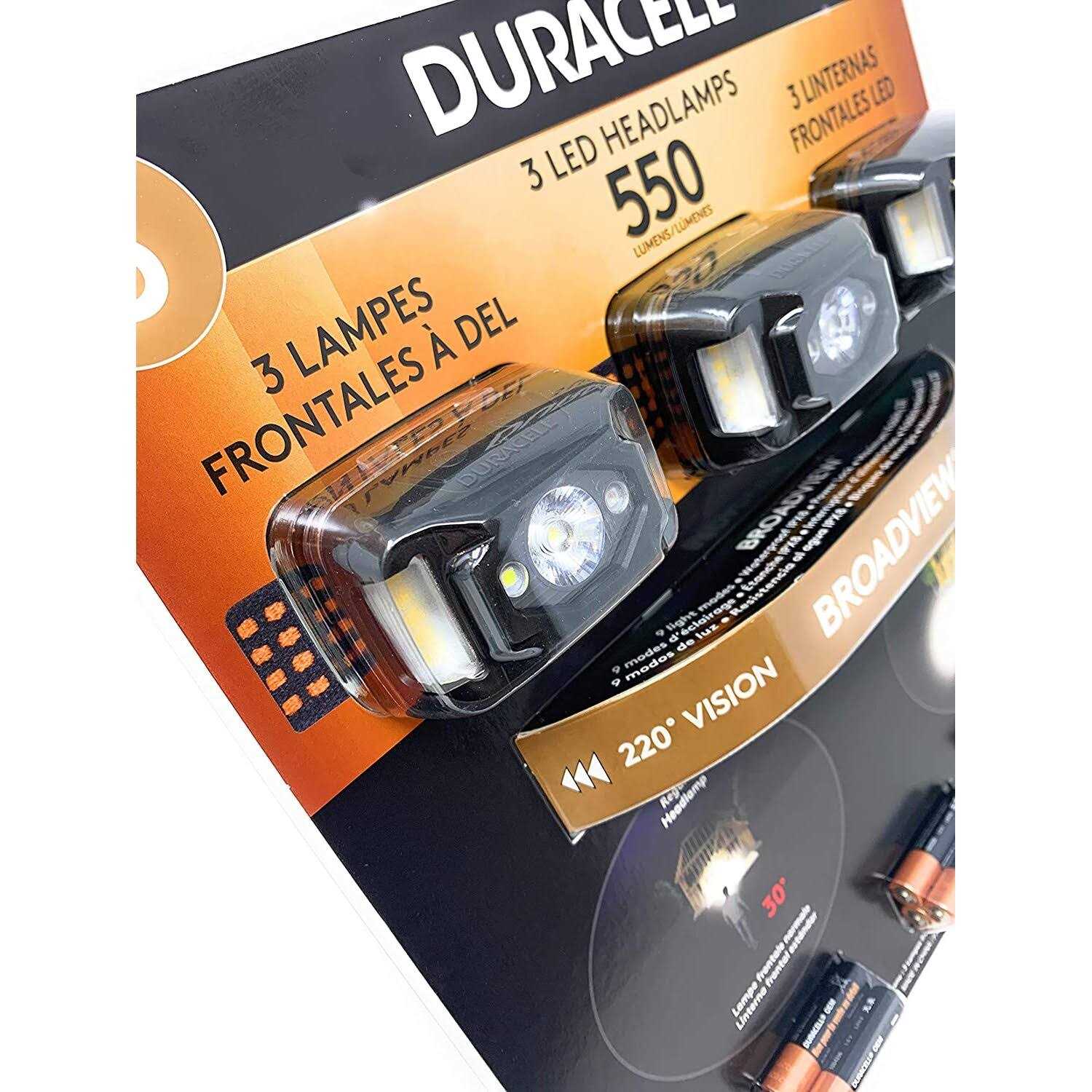Duracell 2500 Lumens Flashlight Heavy Duty Compact LED Flashlight with AA Batteries - Inhomebuy