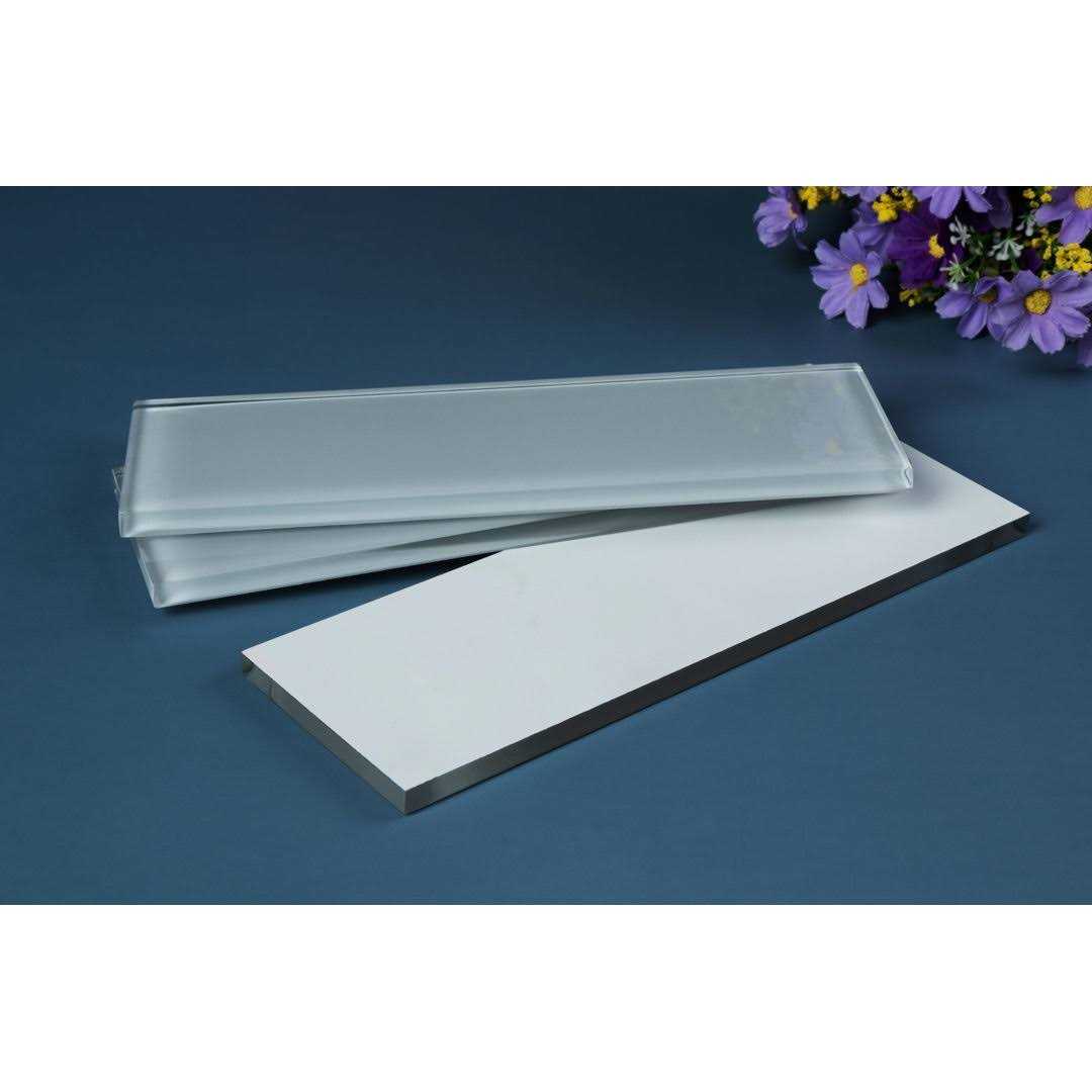 WS Tiles 3×22 x 9×22 Glass Mosaic Subway Tile Backsplash for Kitchen and Bathroom - Inhomebuy