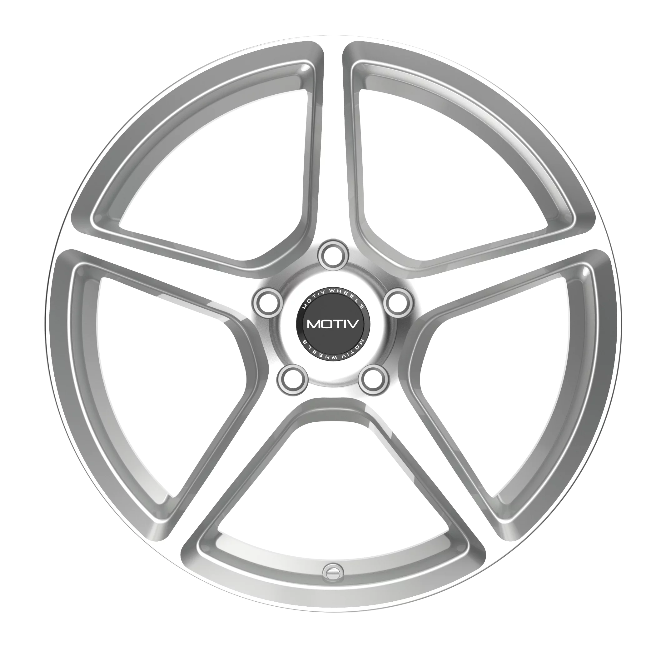 Motiv 16x7.5 5X4.50 433MS Blade Silver Wheel Rim - Inhomebuy