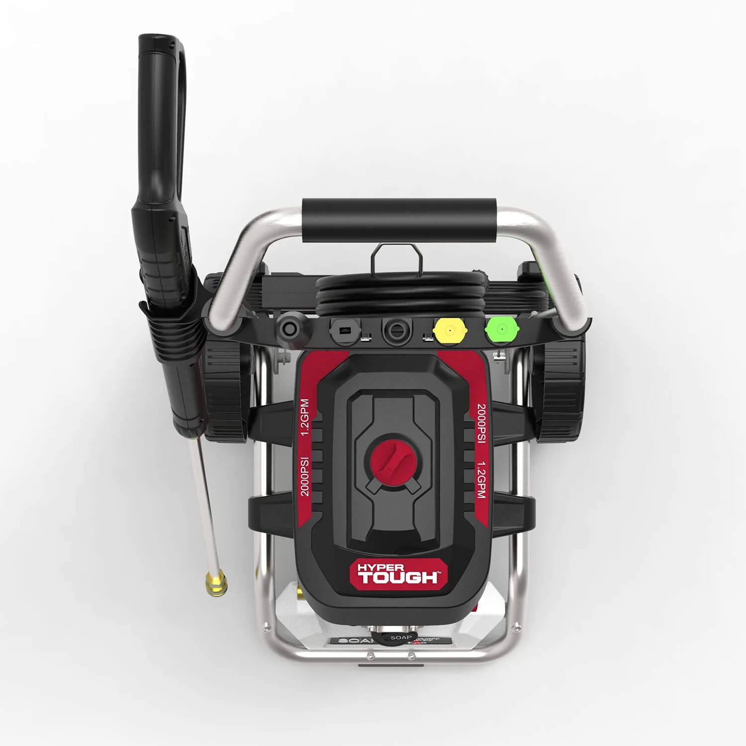 Hyper Tough 2000 PSI at 1.2 GPM  120 V 60HZ 1800W Electric Powered  Cold Water Pressure Washer - Inhomebuy