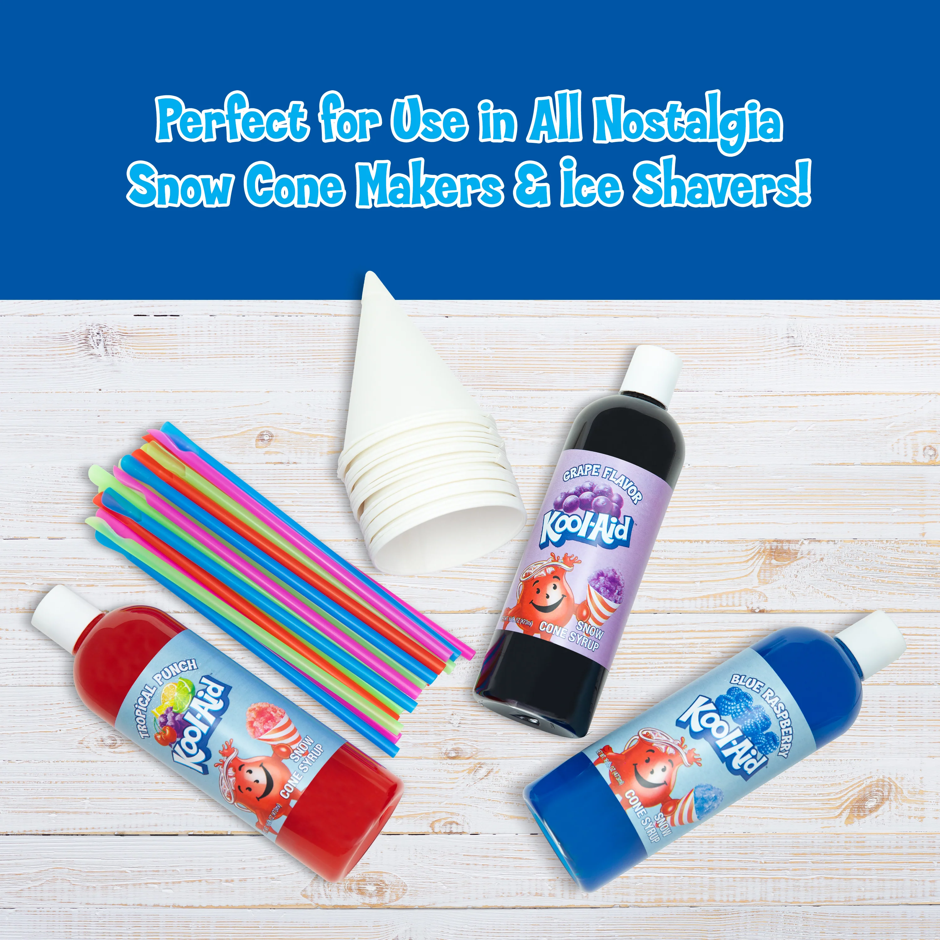 Kool-Aid Snow Cone Syrup Party Kit - Inhomebuy