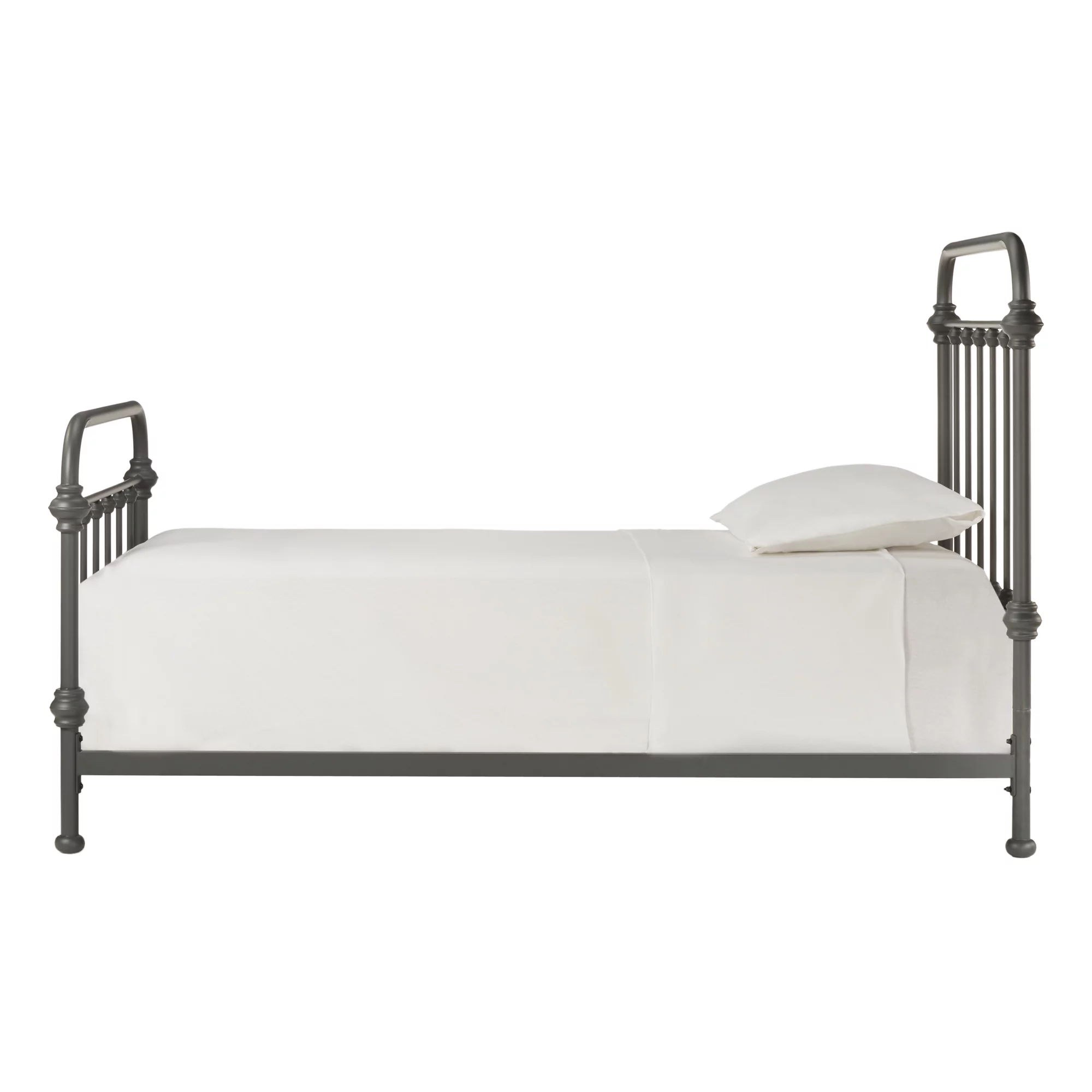 Weston Home Nottingham Metal Twin Bed, Blue Steel - Inhomebuy