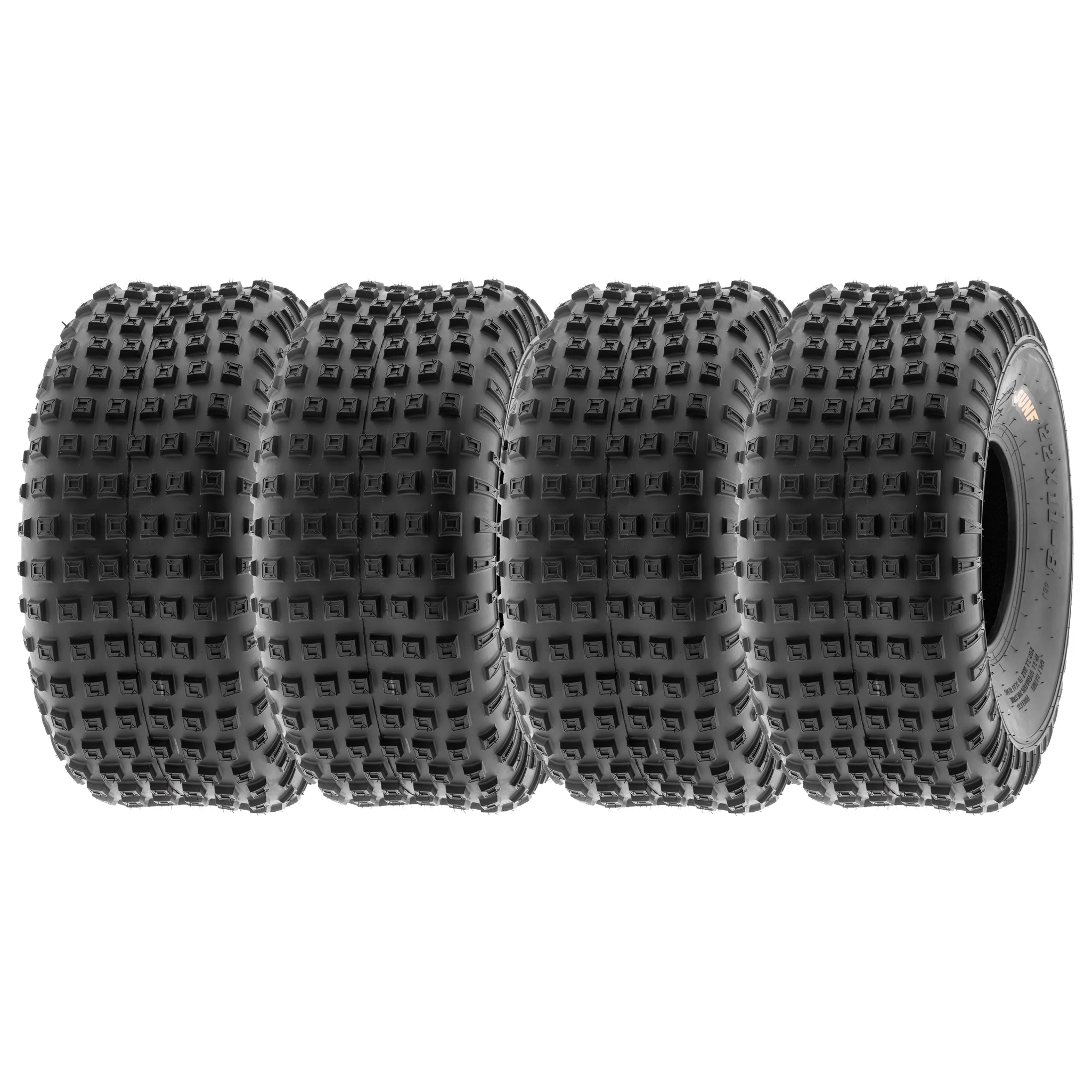 SunF Loose Terrain Lawn Mower ATV UTV Tires 22x11-8 6 PR A011 (Complete Full Set of 4) - Inhomebuy