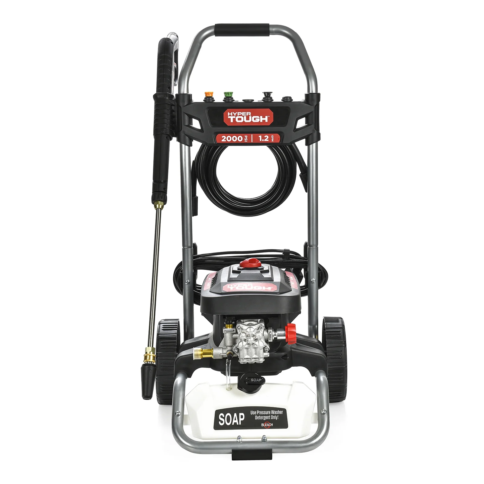 Hyper Tough 2000 PSI at 1.2 GPM  120 V 60HZ 1800W Electric Powered  Cold Water Pressure Washer - Inhomebuy