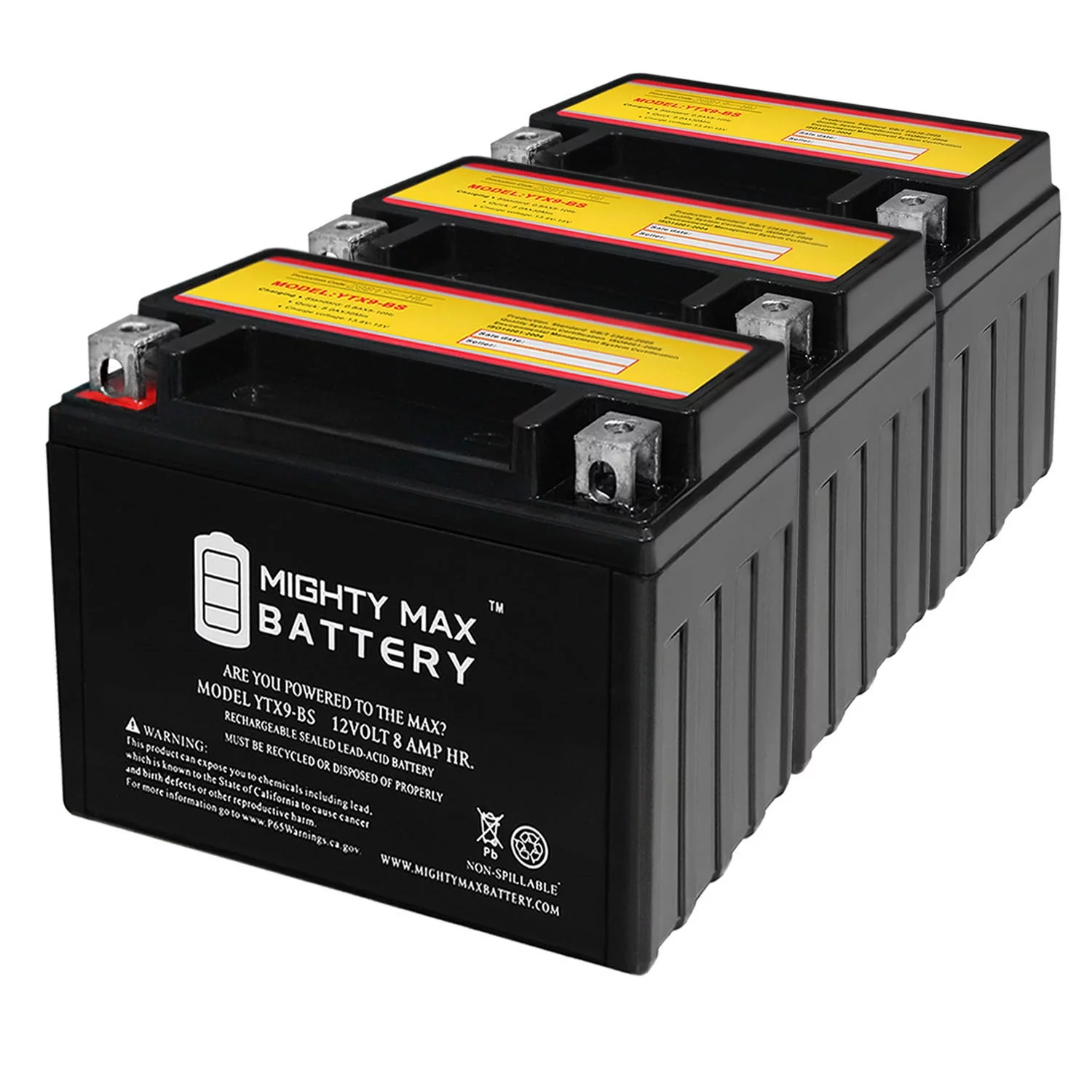 YTX9-BS SLA Replacement Battery for YTX9, GTX9-12B, ES-TX9 - Inhomebuy