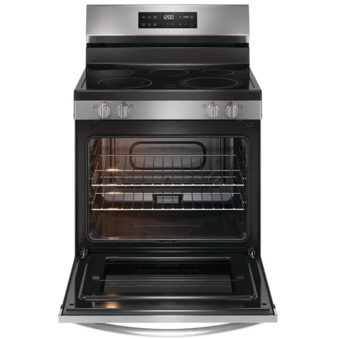 FRIGIDAIRE 30 IN 5.3 CU FT. ELECTRIC FREESTANDING RANGE WITH EVENTEMP COOKTOP - FCRE306CAS - Inhomebuy