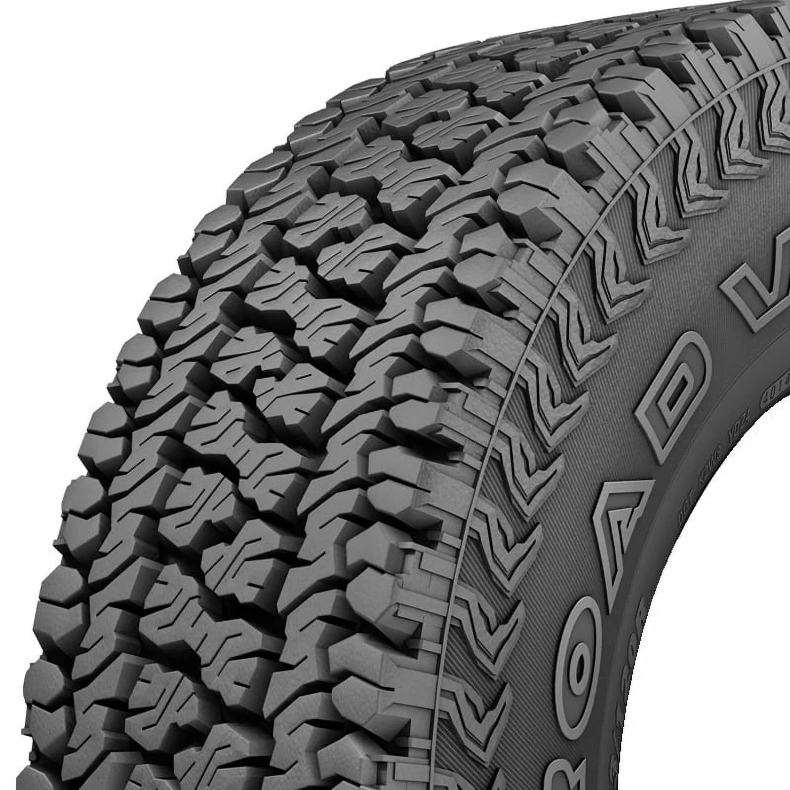 Kumho Road Venture AT51 All-Terrain Tire - 35X12.50R20 10PLY Rated - Inhomebuy