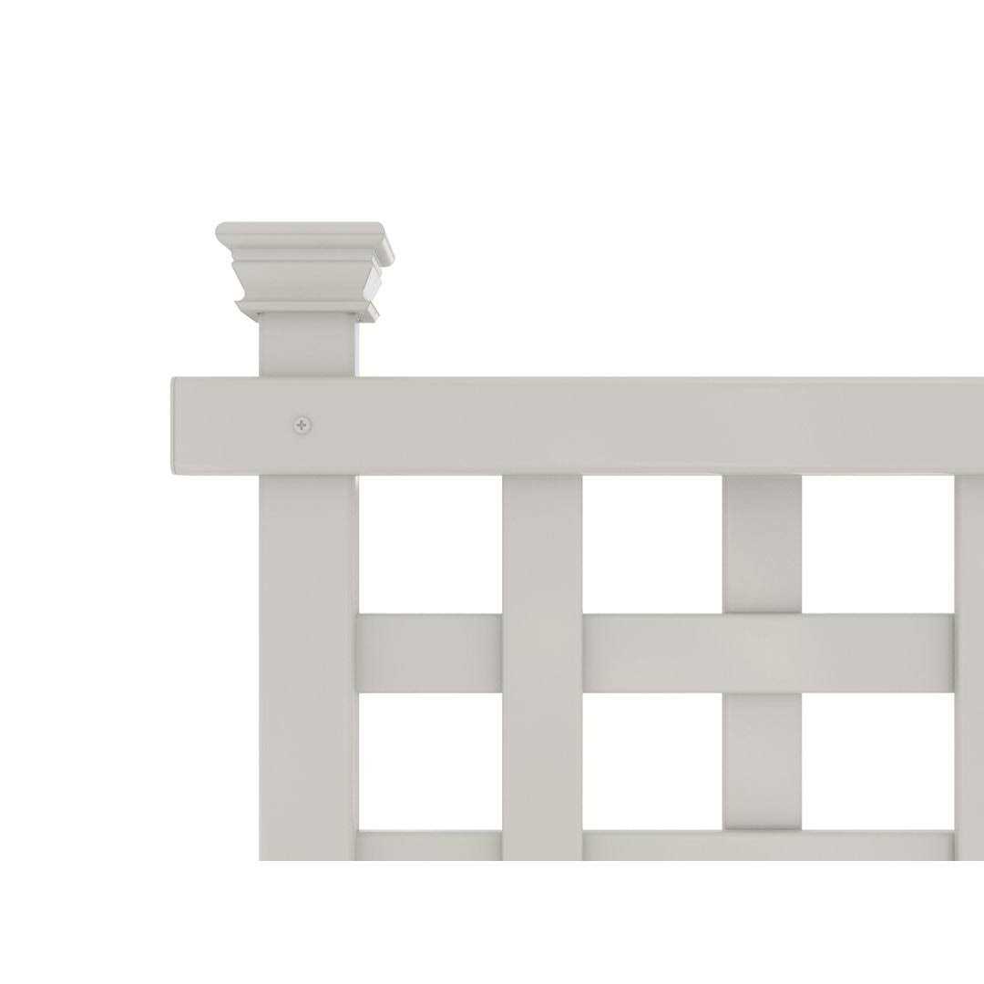 Zippity Outdoor Products Keswick No-Dig Vinyl Privacy Fence and Screen Kit - Inhomebuy