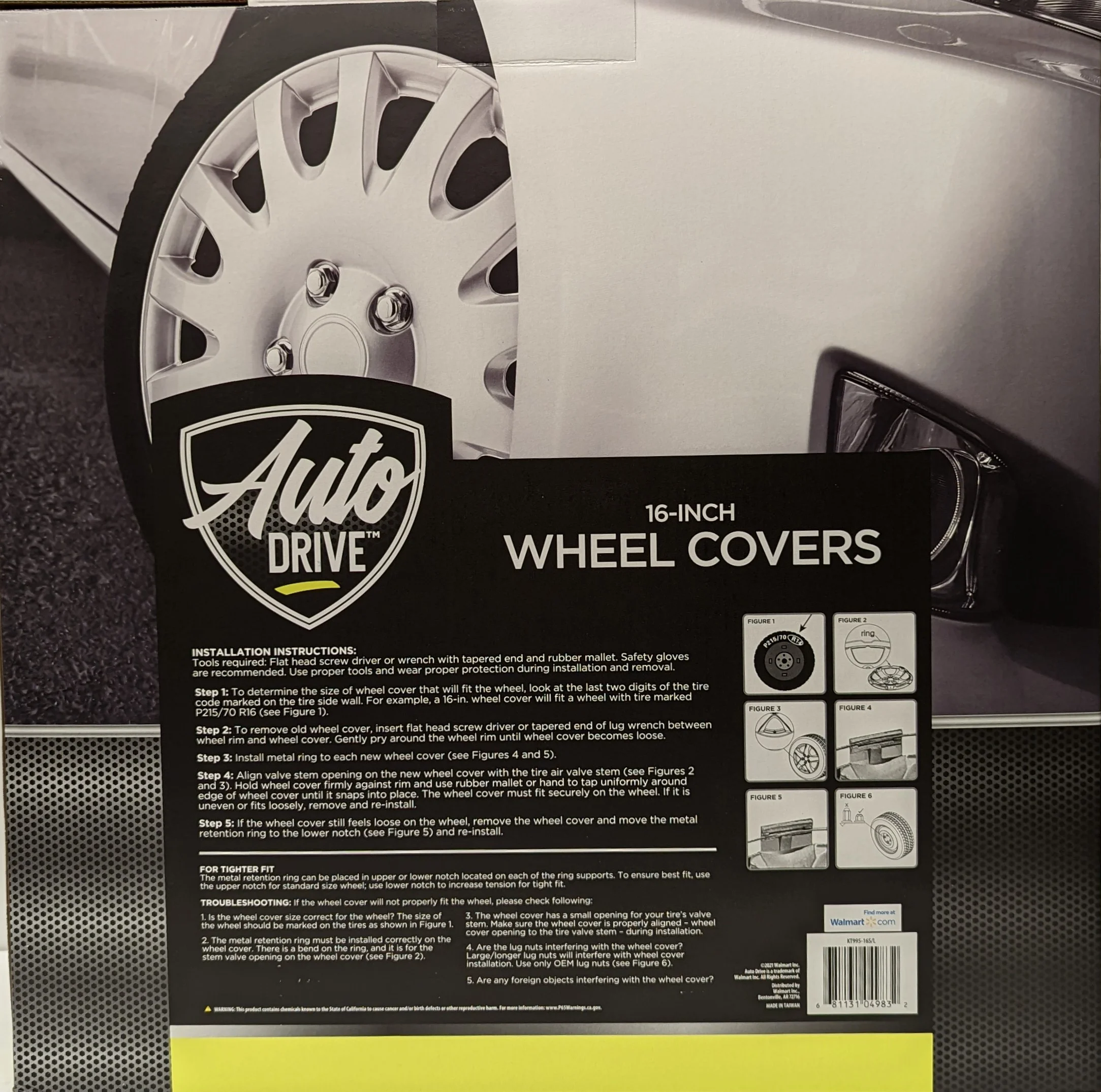 Auto Drive 16-in Wheel Cover, KT321-16SL - Inhomebuy