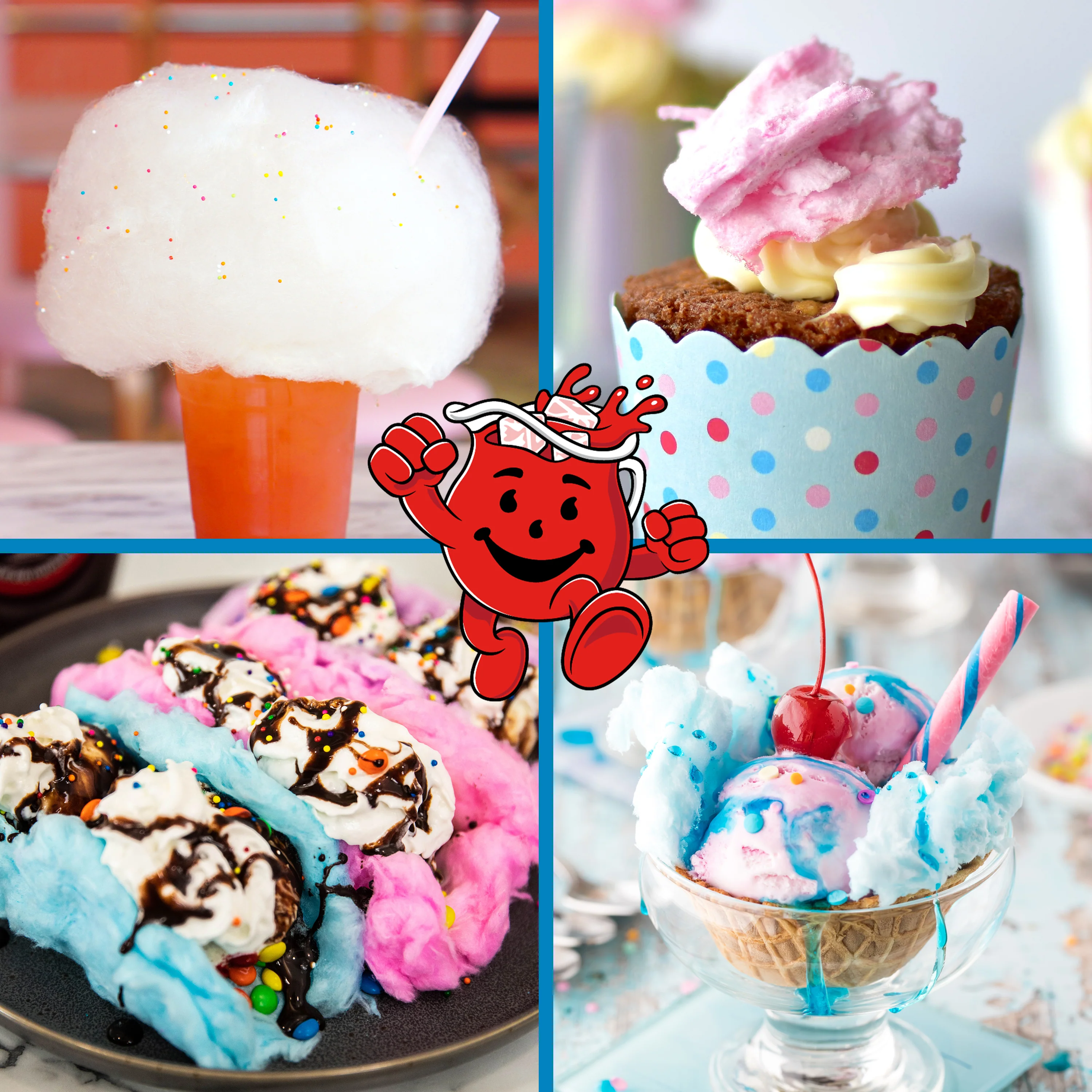 Kool-Aid Cotton Candy Maker with Lazy Susan - Inhomebuy