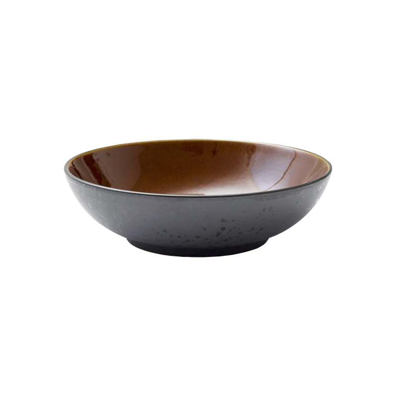 Salad Bowl 24cm Black Amber - Inhomebuy