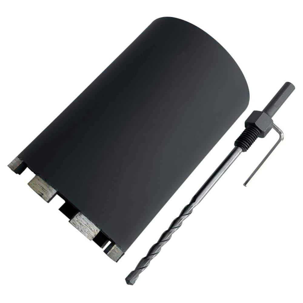 EDiamondTools Dry Diamond Core Drill Bits for Brick and Block with 1/2 Shank Pilot Bit Adapter - Inhomebuy