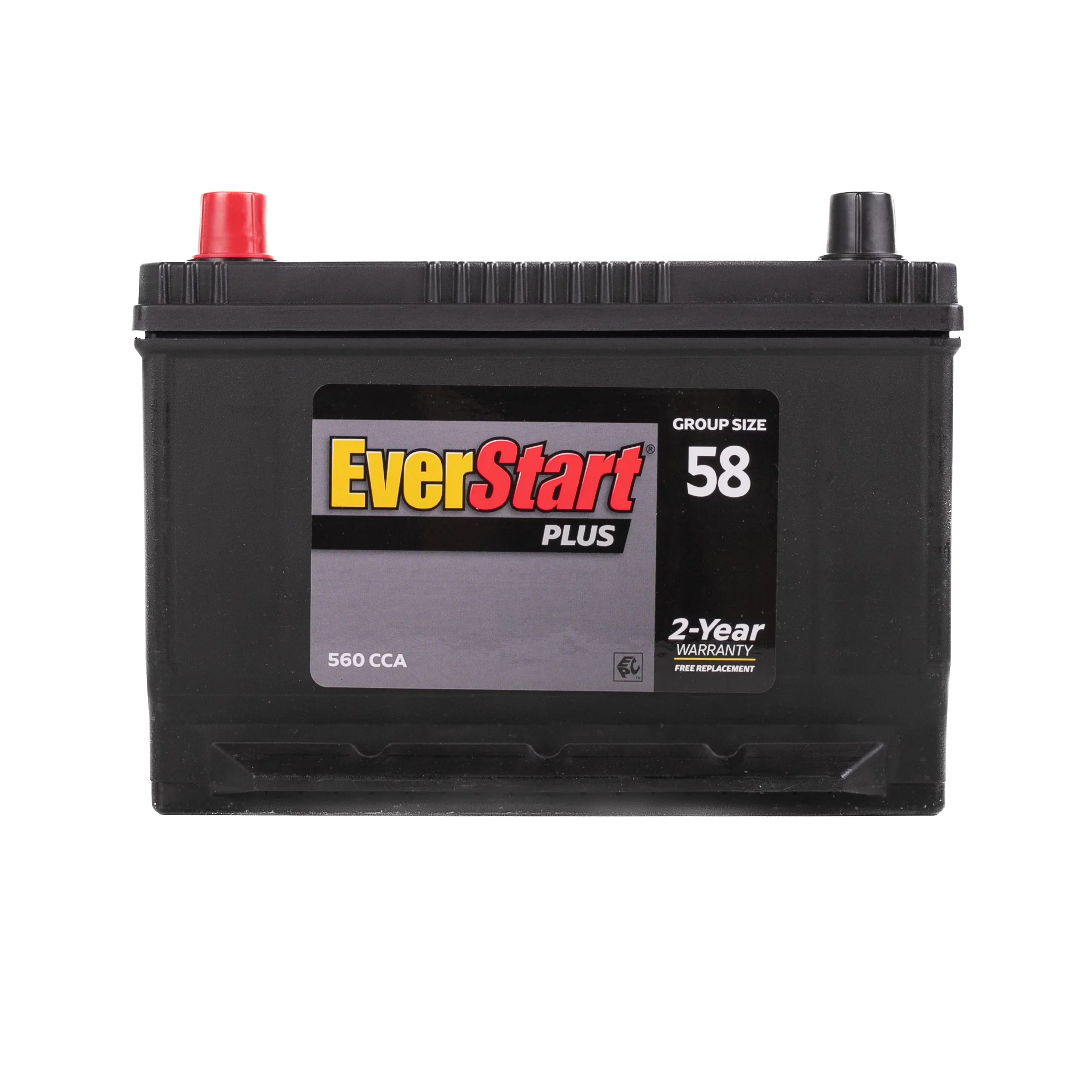 EverStart Plus Lead Acid Automotive Battery, Group Size 58 - 12 Volt 560 CCA 78 RC - Inhomebuy