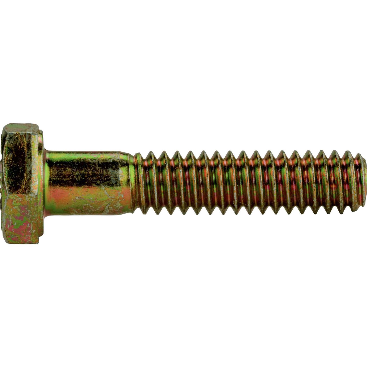 Hex Bolts Zinc Yellow-Chromate Plated Steel Grade 8 Partial Thread Quantity - Inhomebuy