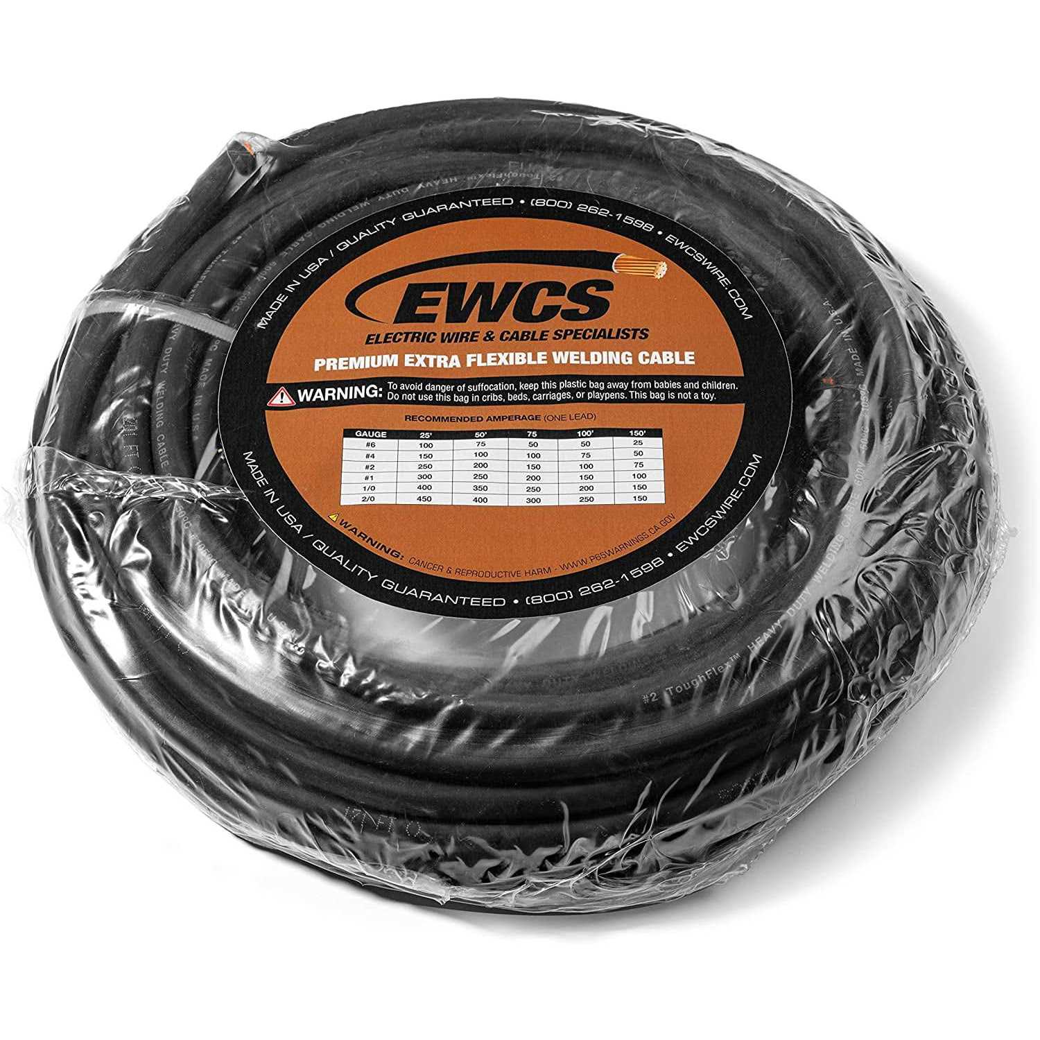 EWCS Gauge Premium Extra Flexible Welding Cable 600 Volt - Inhomebuy