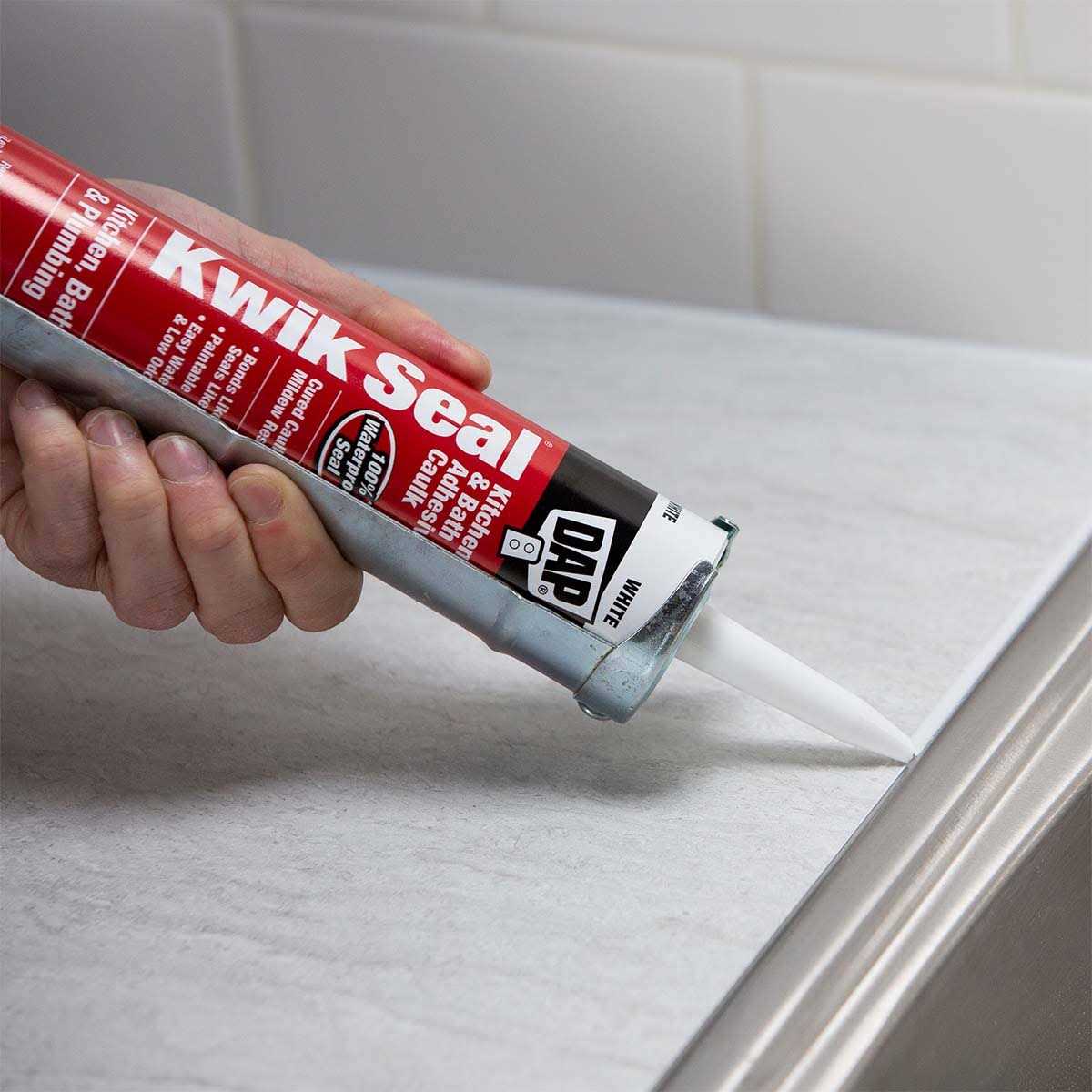 Dap Kwik Seal 18001 Adhesive Caulk White - Inhomebuy