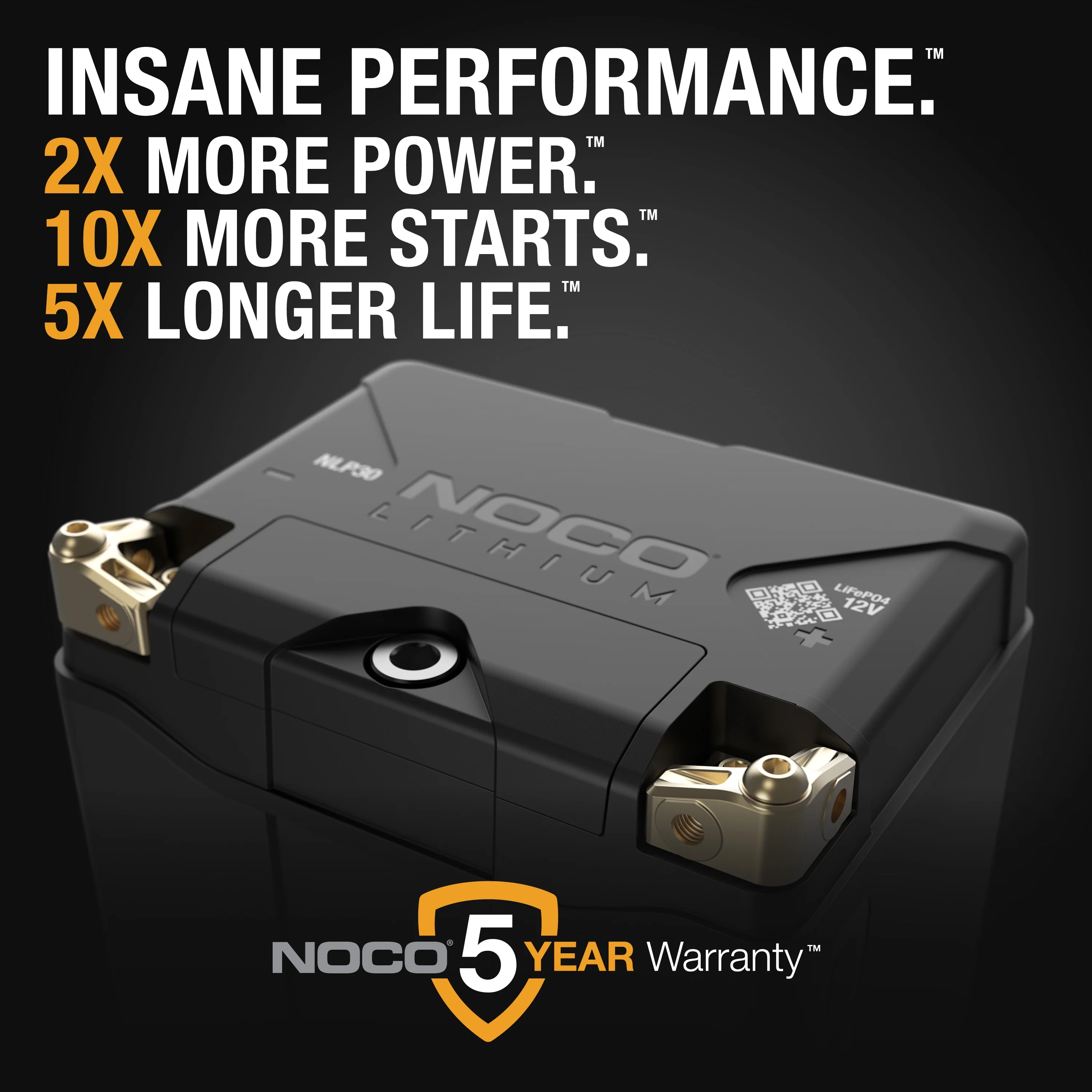 NOCO Lithium NLP30 Group 30 700A 12V 8Ah Lithium Powersport Battery - Inhomebuy