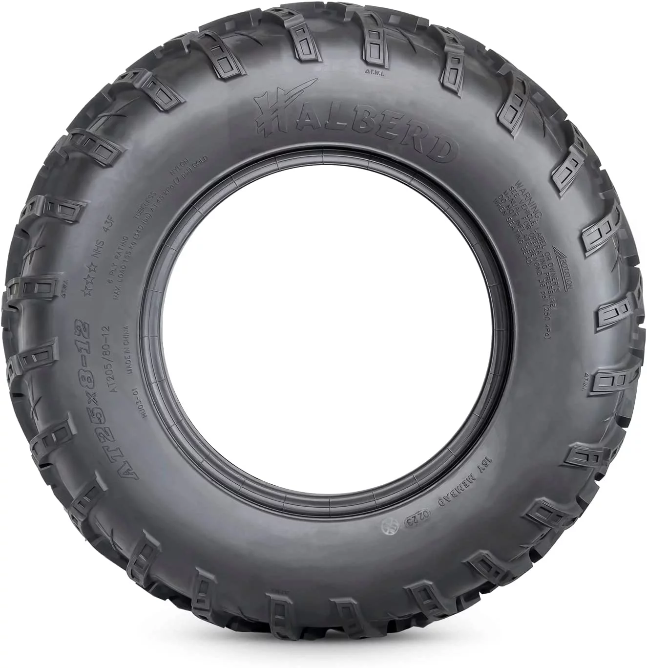 6PR ATV/UTV Tires 25x8-12 Front & 25x10-12 Rear All Terrain 15mm Tread Depth 25x8x12 25x10x12 Trail Sand Off-Road Tires Set of 4 - Inhomebuy