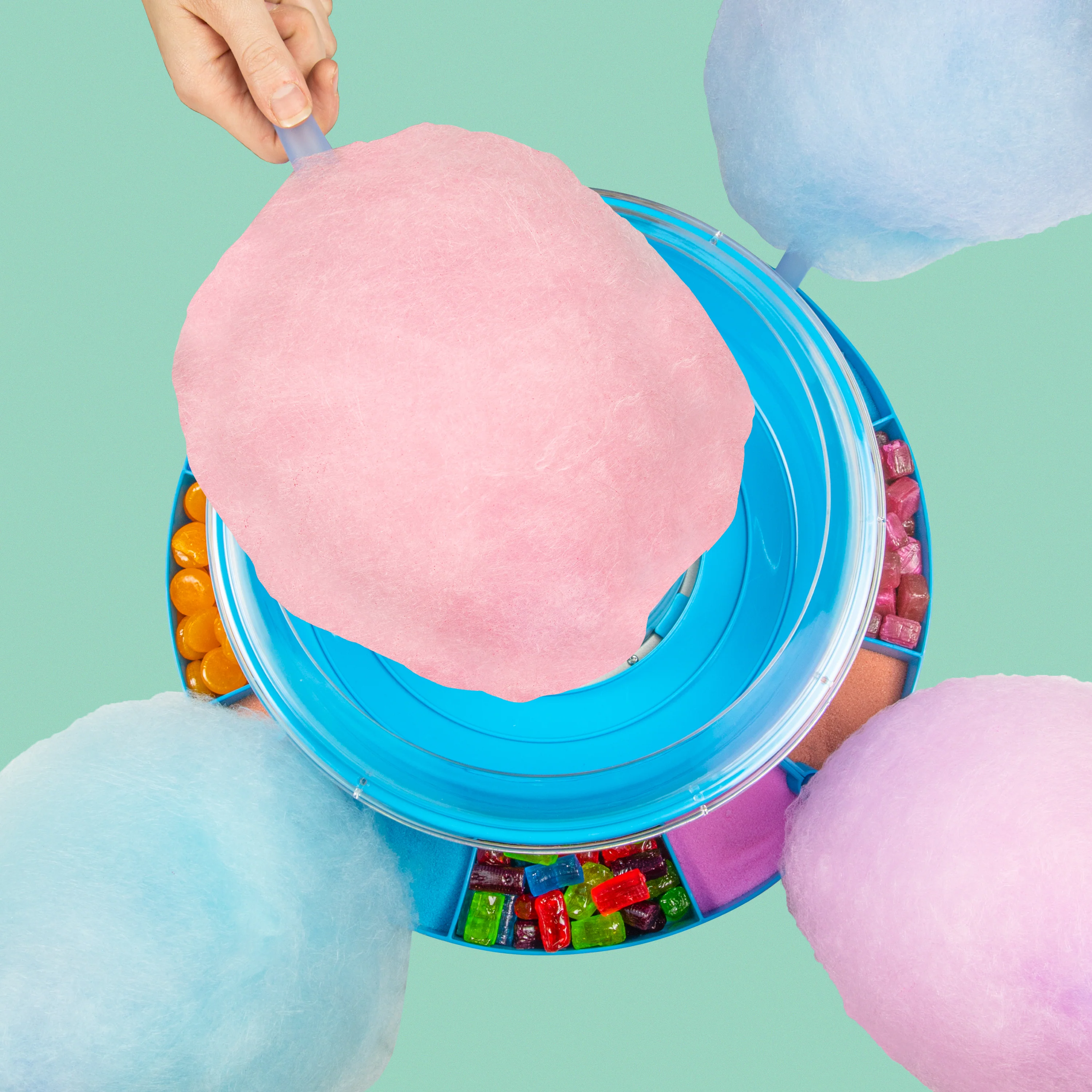 Kool-Aid Cotton Candy Maker with Lazy Susan - Inhomebuy