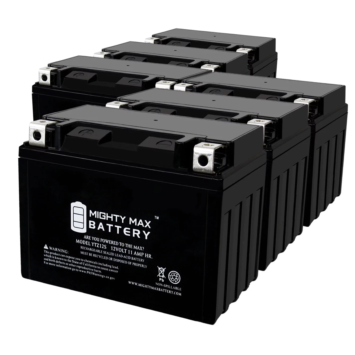YTZ12S -12 Volt 11 AH, 210 CCA, Rechargeable Maintenance Free SLA AGM Motorcycle Battery - Inhomebuy
