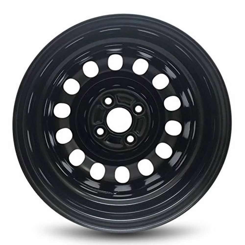 Wheel Rim for 1993-2002 Toyota Corolla 14 in Black Steel Rim Direct Fit - Inhomebuy