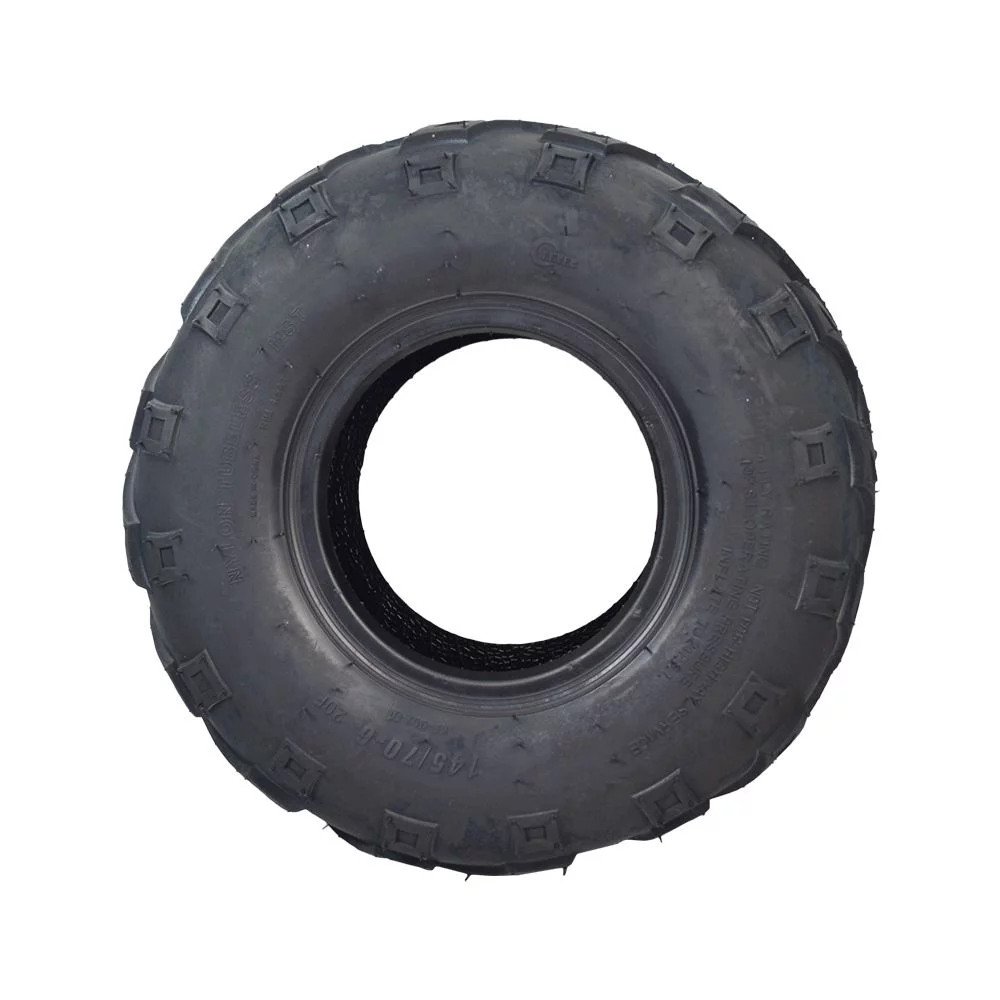 AlveyTech 145/70-6 Front Tire with V-Tread for the Coleman KT196/CK196-T Go-Kart, All Terrain - Inhomebuy
