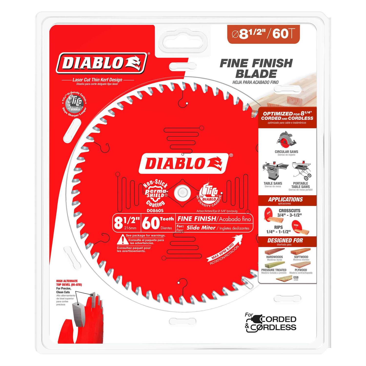Diablo 4 in. 6 TPI Carbide T-Shank Jig Saw Blade for Fiber Cement & Plaster DJT141HM - Inhomebuy