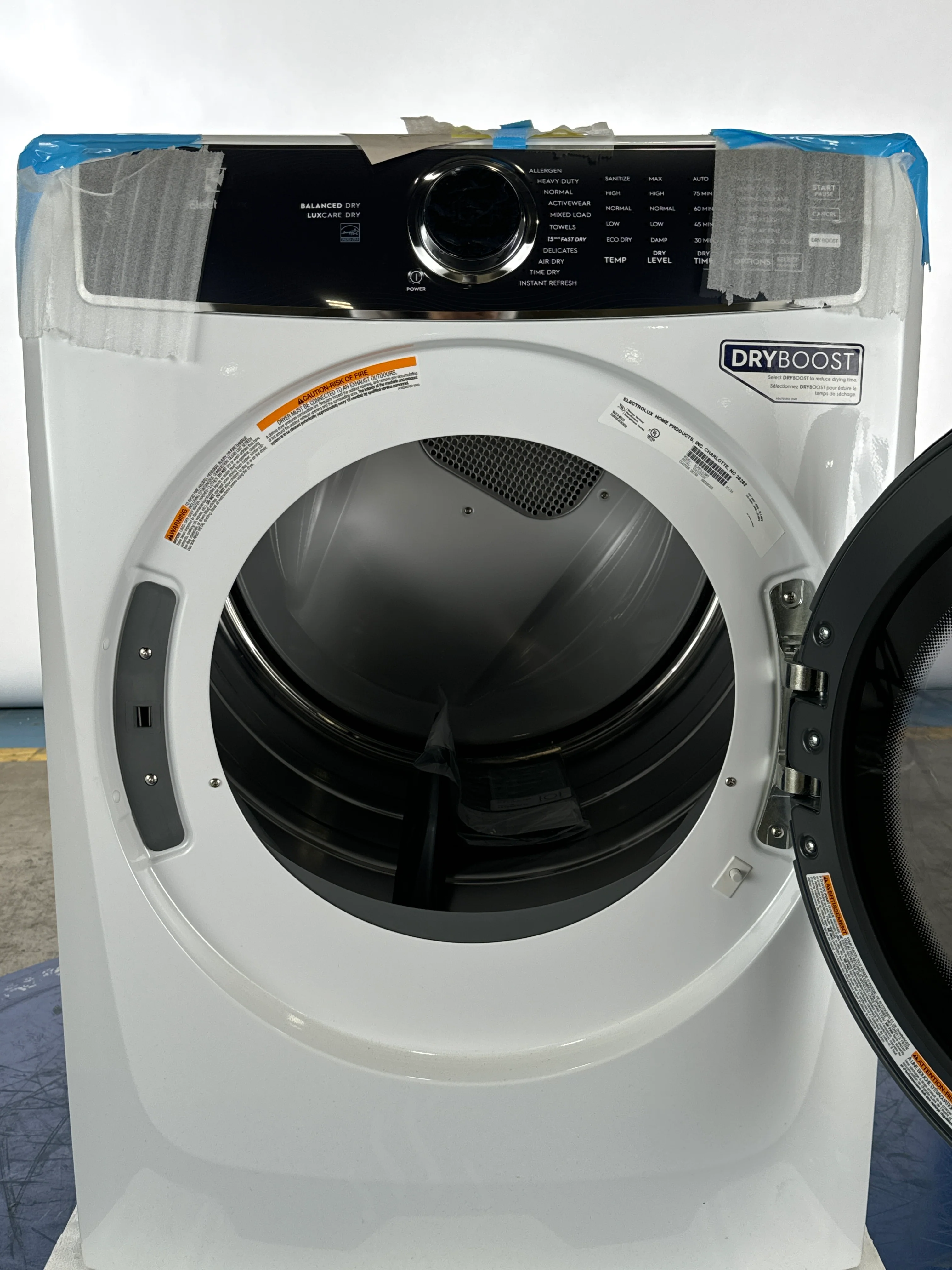 ELECTROLUX 5 SERIES 8.0 CU FT. ELECTRIC FRONT LOAD DRYER WITH LUXCARE DRY SYSTEM - ELFE753CAW - Inhomebuy