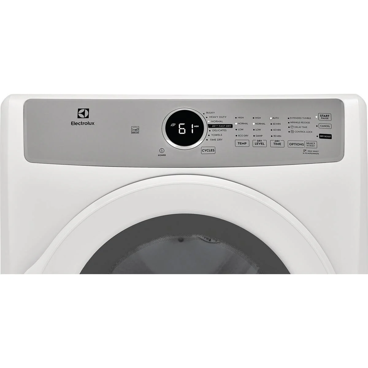 ELECTROLUX 3 SERIES 27 IN. 8.0 CU FT. WHITE ELECTRIC FRONT LOAD DRYER WITH LUXCARE LINT SHIELD - ELFE733CAW - Inhomebuy