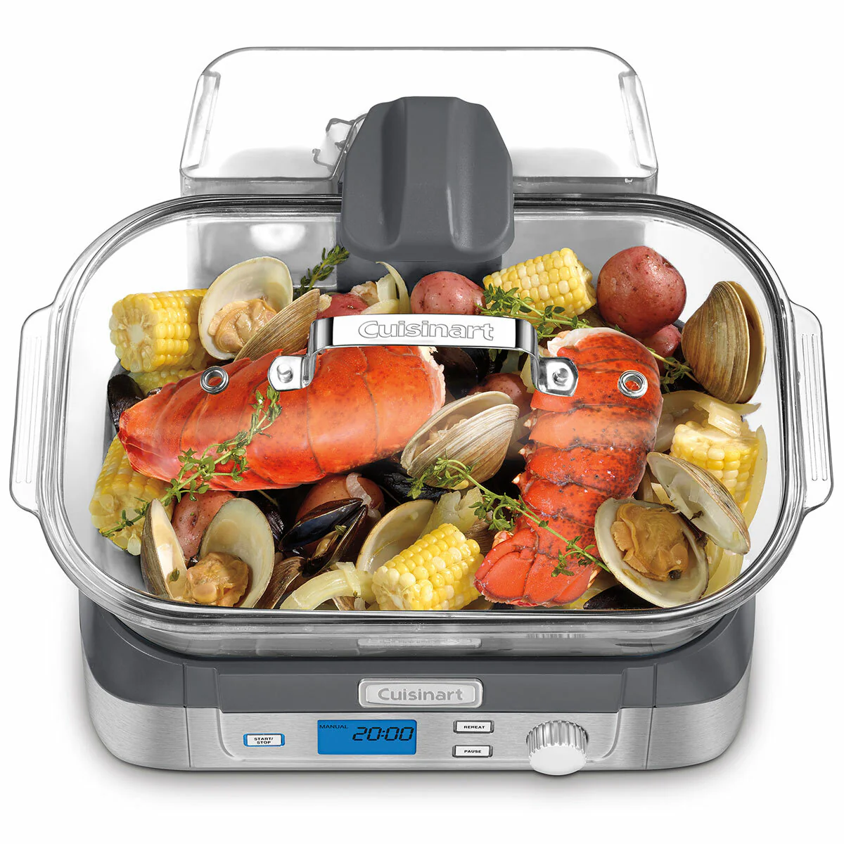 Cuisinart Food Steamer |STM1000C| CookFresh Digitial Glass Steamer - Inhomebuy