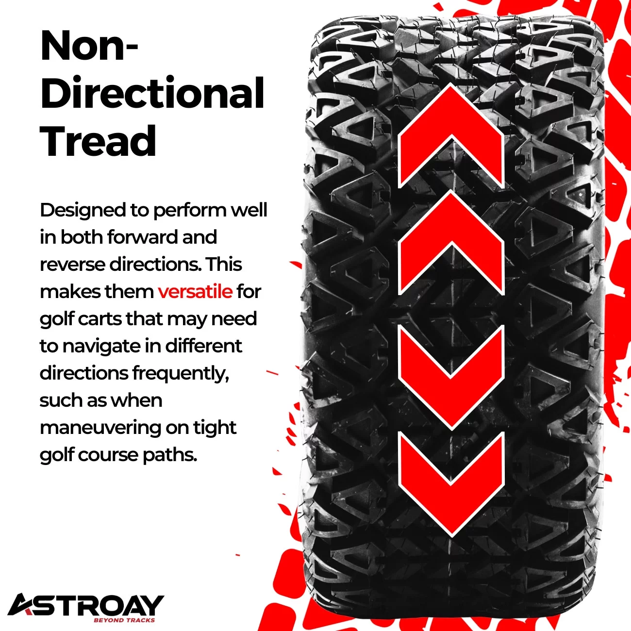23 x 10.5 - 12 Astroay GF03 Golf Cart Tire - Inhomebuy