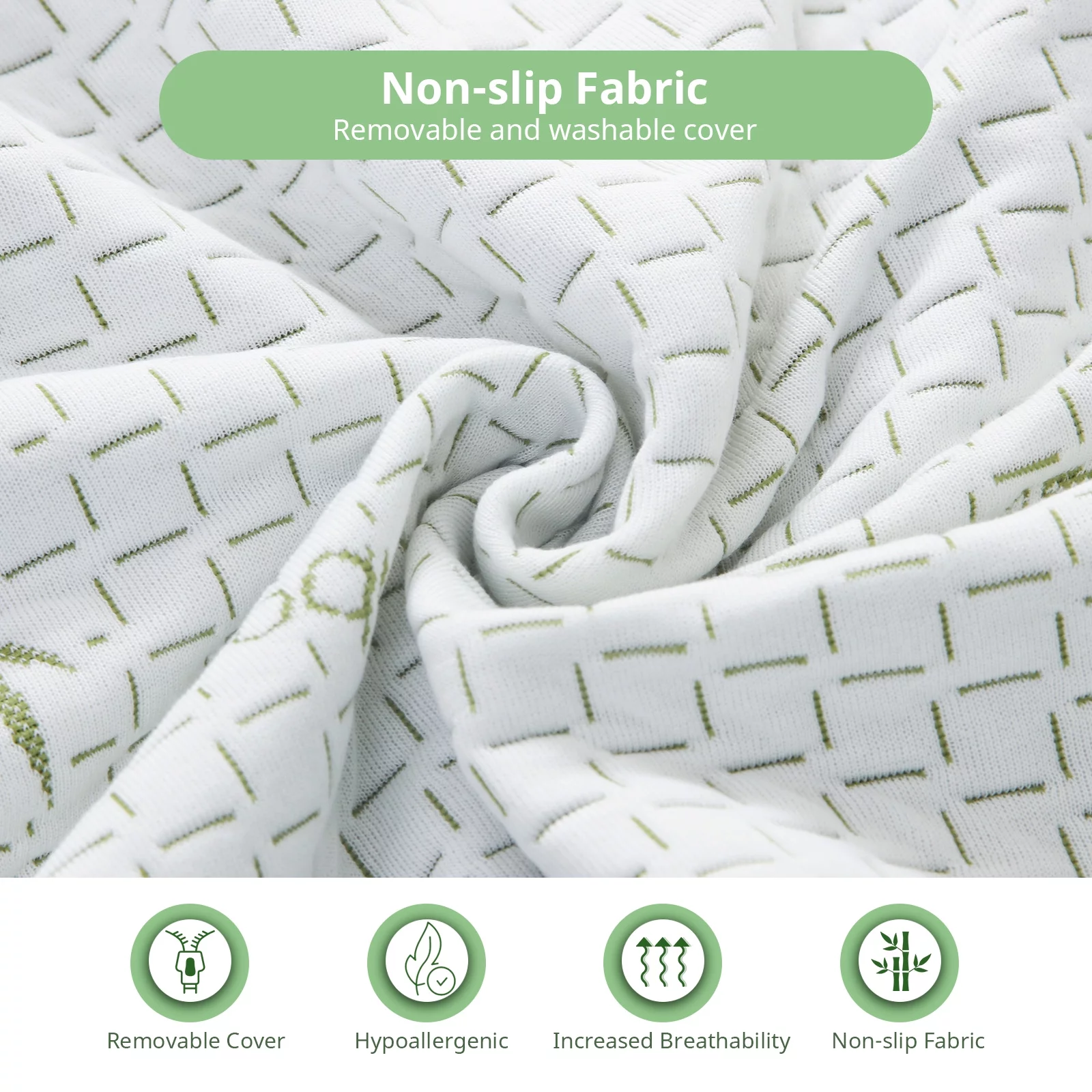 Twin Mattress, 6 inch Memory Foam Mattress Bed in a Box, with Green Tea Cooling Gel, Made in USA, Child - Inhomebuy