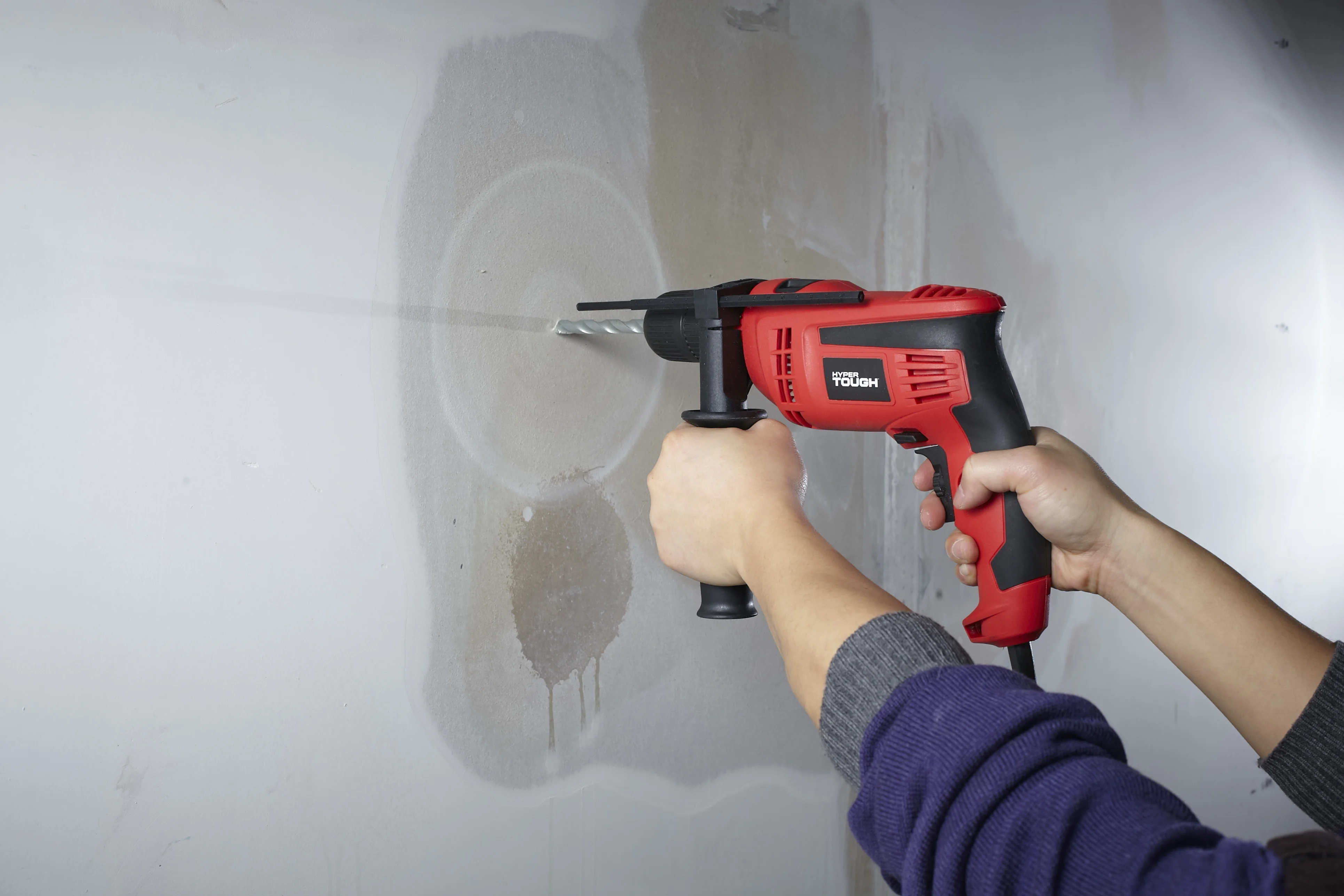 Hyper Tough 6-Amp 1/2-Inch Corded Hammer Drill, Keyless Chuck, DL1137 - Inhomebuy