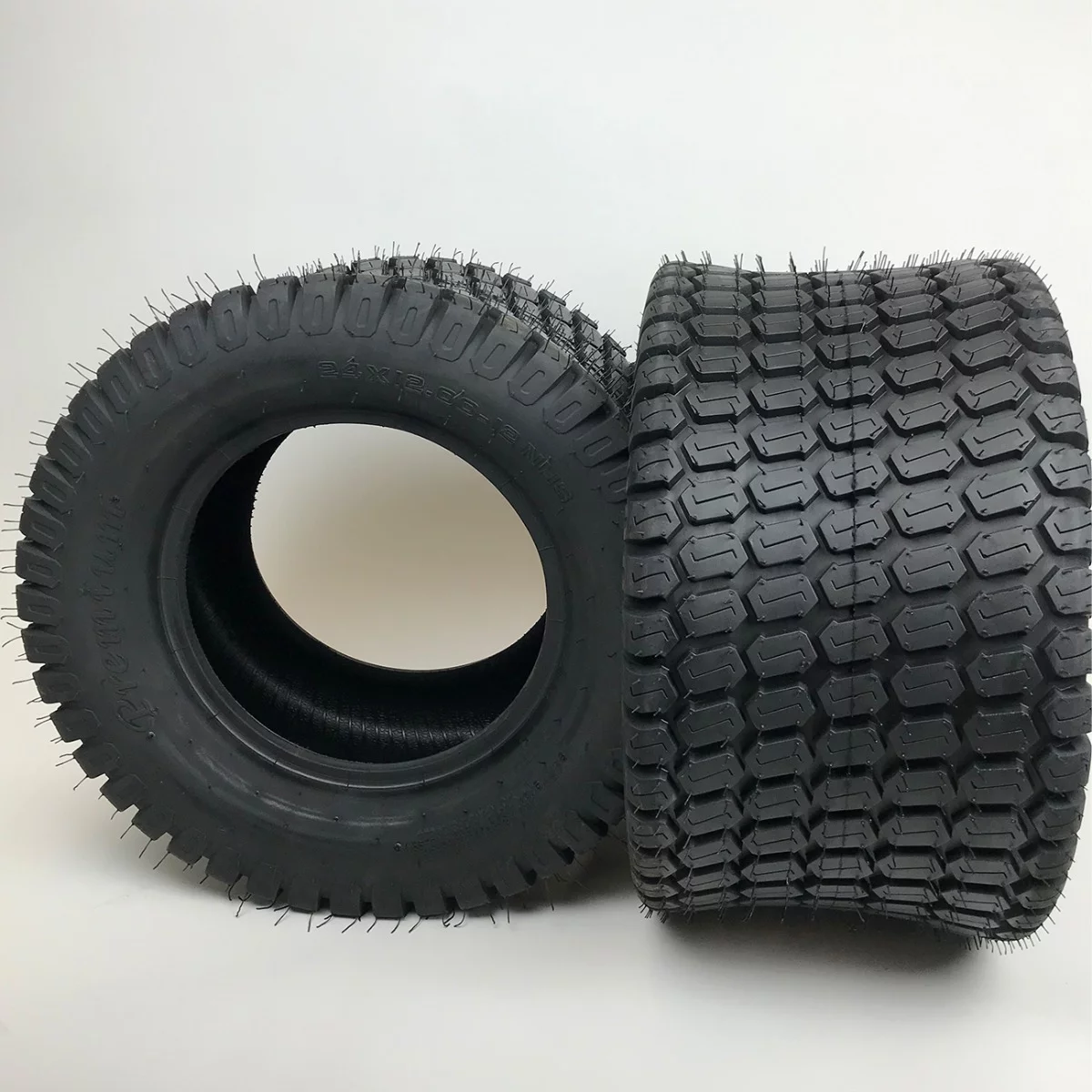 24x12.00-12 4Ply Lawn Mower Tire - Set of 2 - Inhomebuy