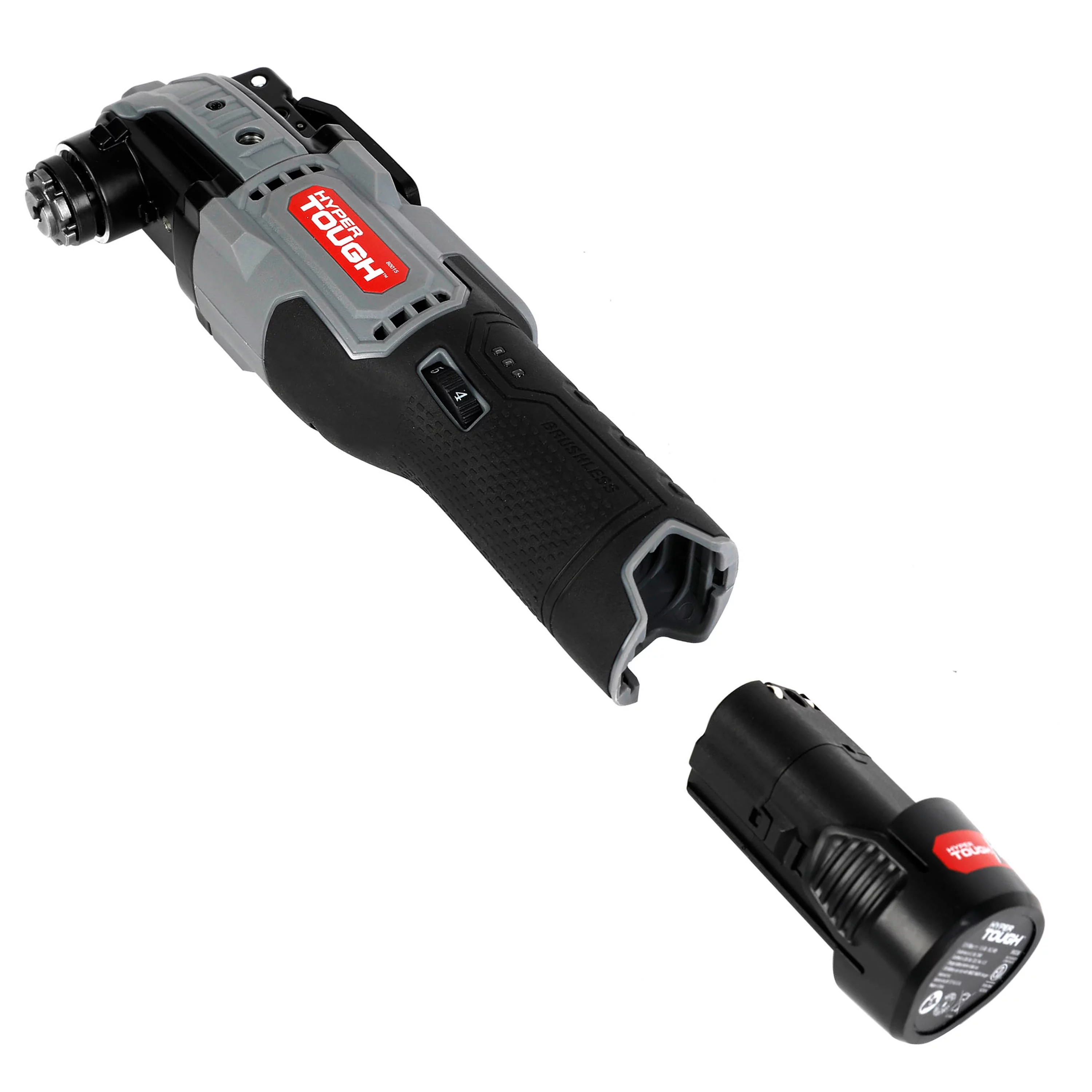 Hyper Tough 12V Max Lithium-Ion Brushless Oscillating Multi-Tool with 1.5Ah Battery and Charger, 80015 - Inhomebuy