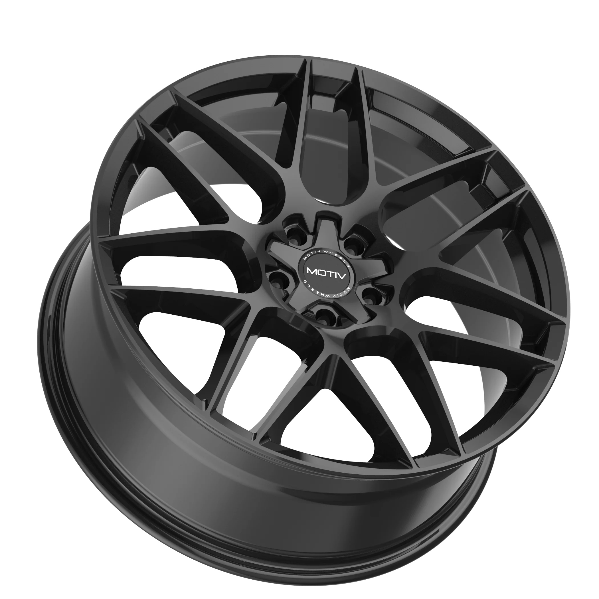 Motiv 435B FOIL 435B-8805742 18X8 5X4.50 / 5X120 (+42) MTV 435B Foil (HB 74.1) Gloss Black Cast Aluminum - Inhomebuy
