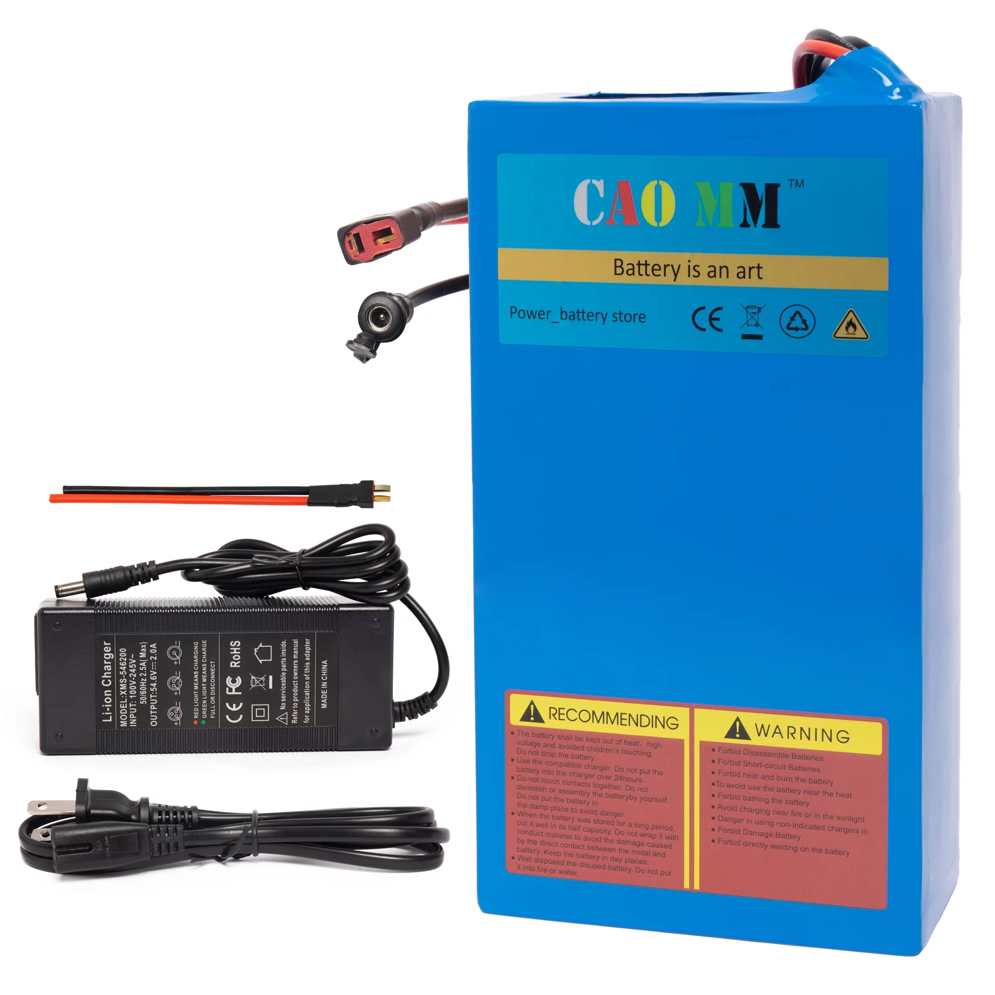 48V 8Ah Lithium Battery 30A BMS 48V Battery with Charger for 750W Electirc Tricycle Motor - Inhomebuy