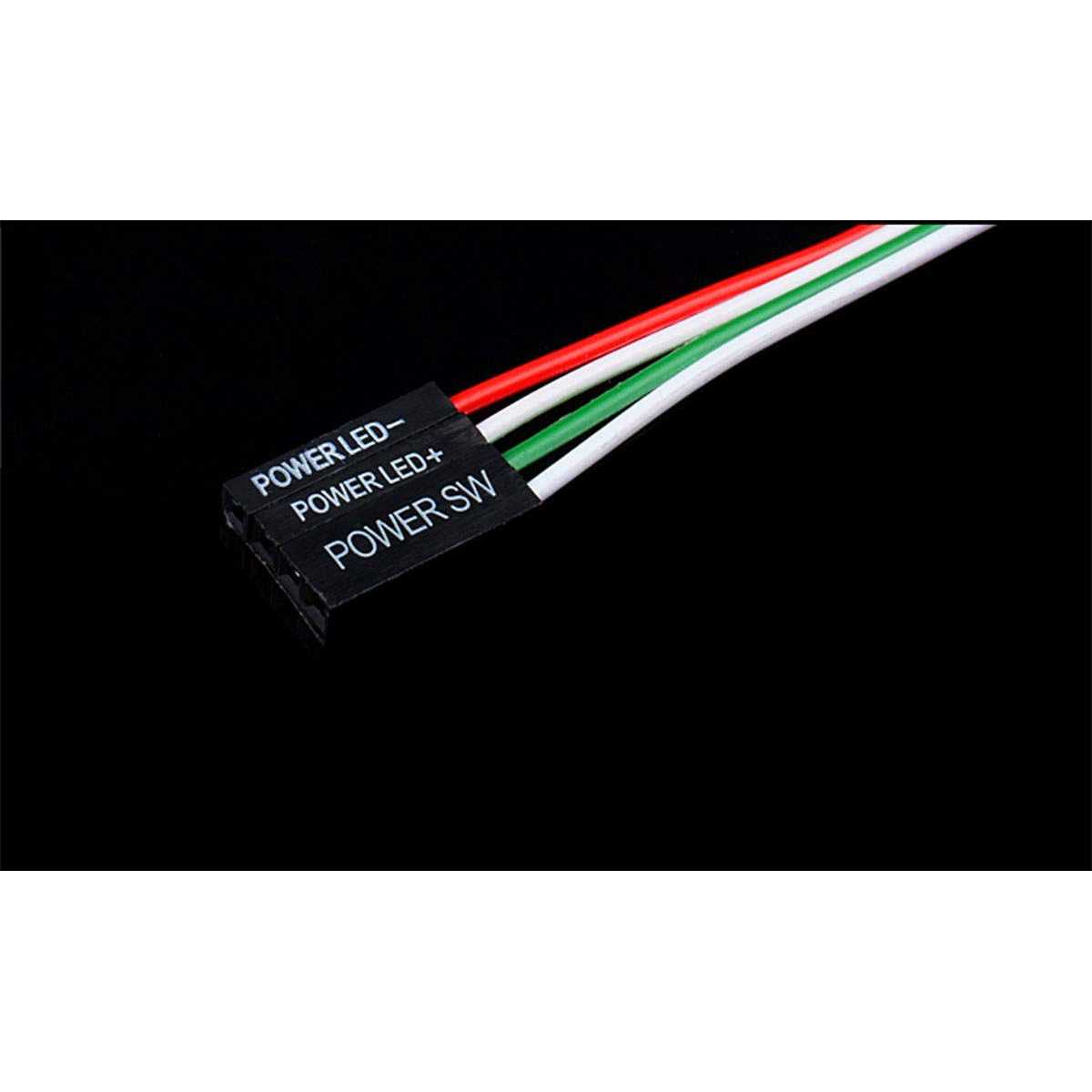 NOYITO Chassis Switch Metal Button Switch with 22inchs Extension Cable Red Yellow Blue Green Switch Symbol Suitable for Computer DIY Switch - Inhomebuy