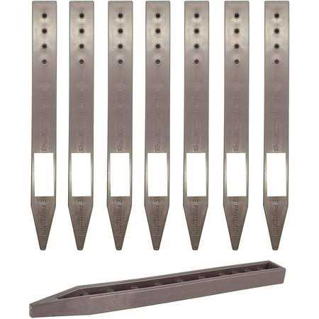 One Stop Outdoor Heavy Duty Brown Landscape Lawn & Garden Border Edging Stakes - Inhomebuy