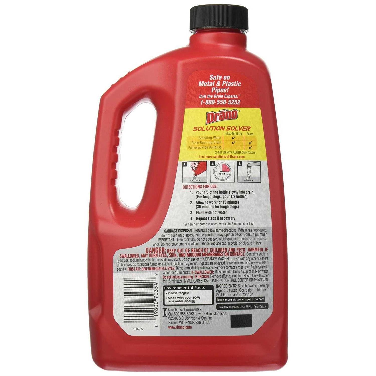 Drano Clog Remover Max Gel - Inhomebuy