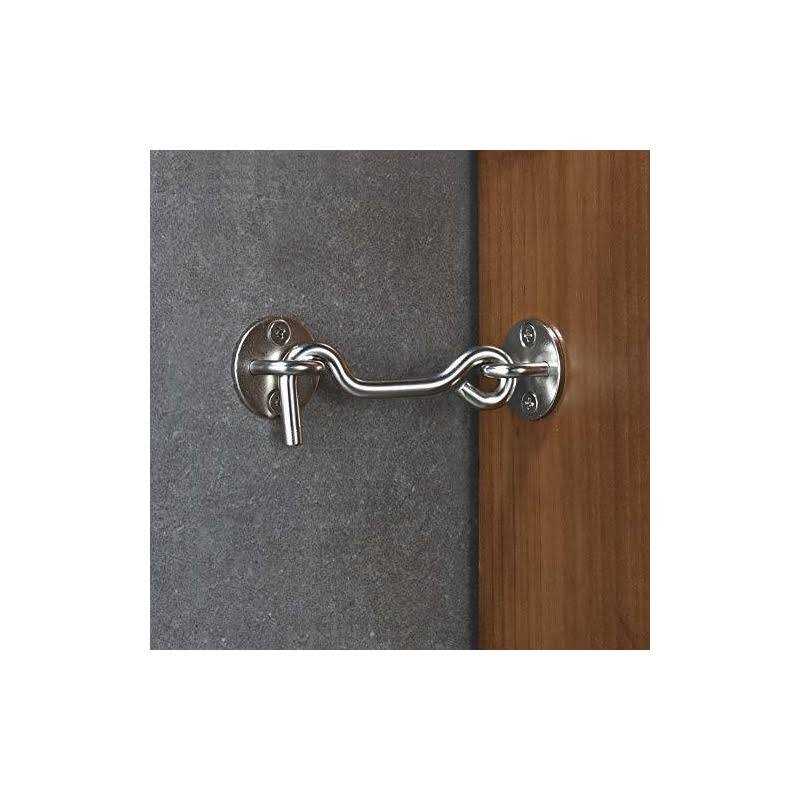 Raswik 4 Privacy Hook and Eye Gate Latch Easy Lock - Inhomebuy